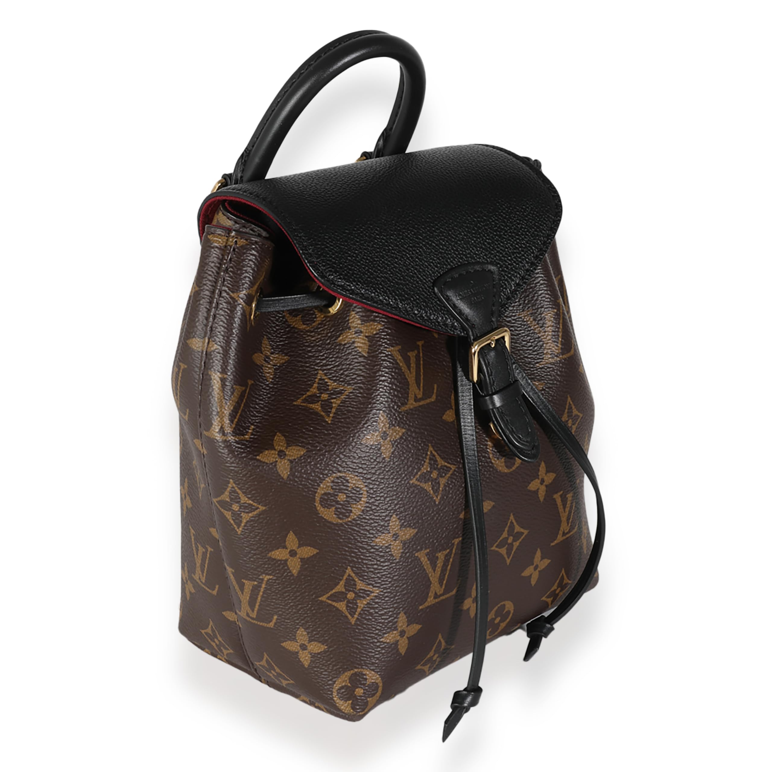 Louis Vuitton, Pre-Loved Black Monogram Canvas Montsouris BB: Louis Vuitton, Pre-Loved Black Monogram Canvas Montsouris BB