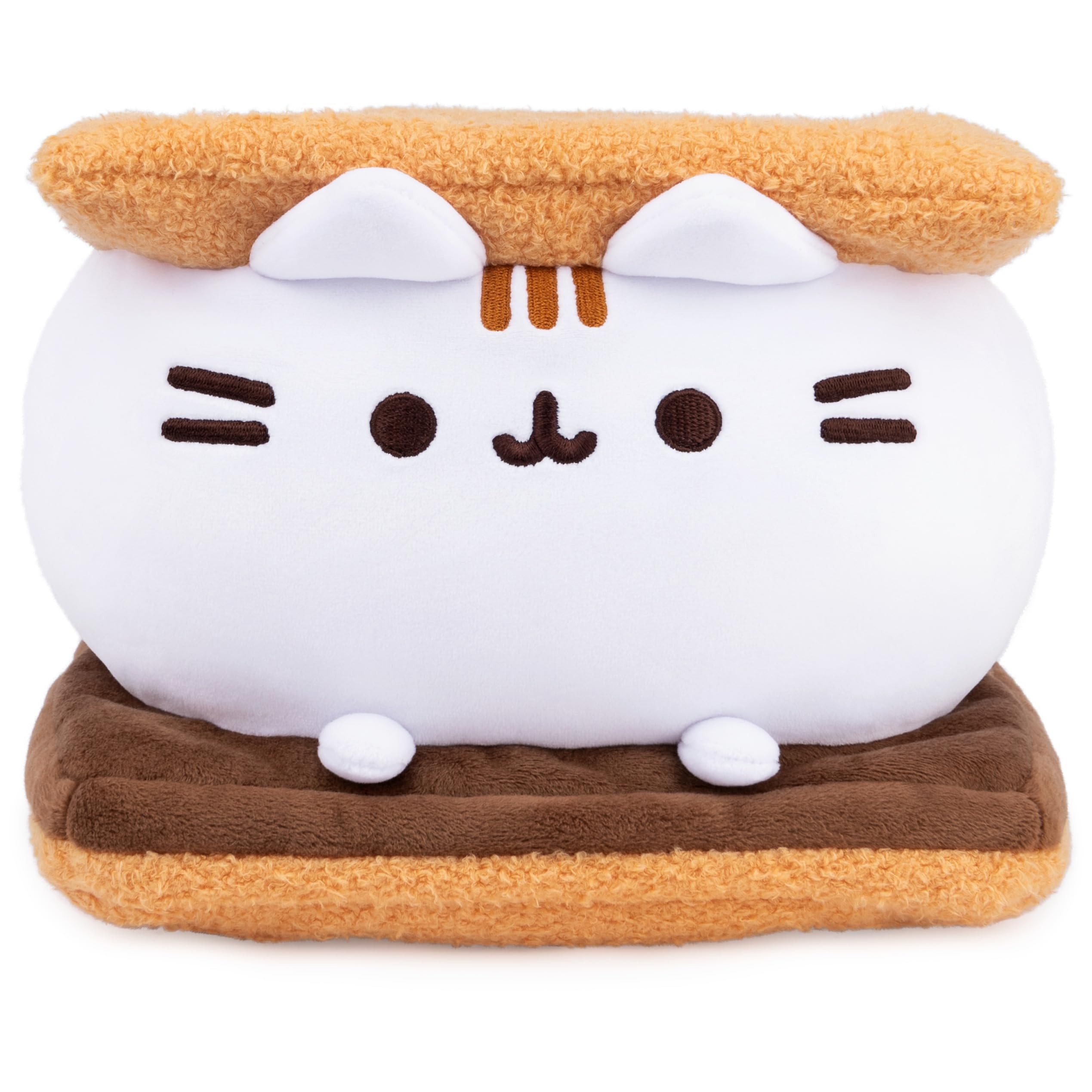 GUND Pusheen S’mores Squisheen Plush, Stuffed Animal for Ages 8 and Up, Brown/White, 12”: Mores Squisheen Plush