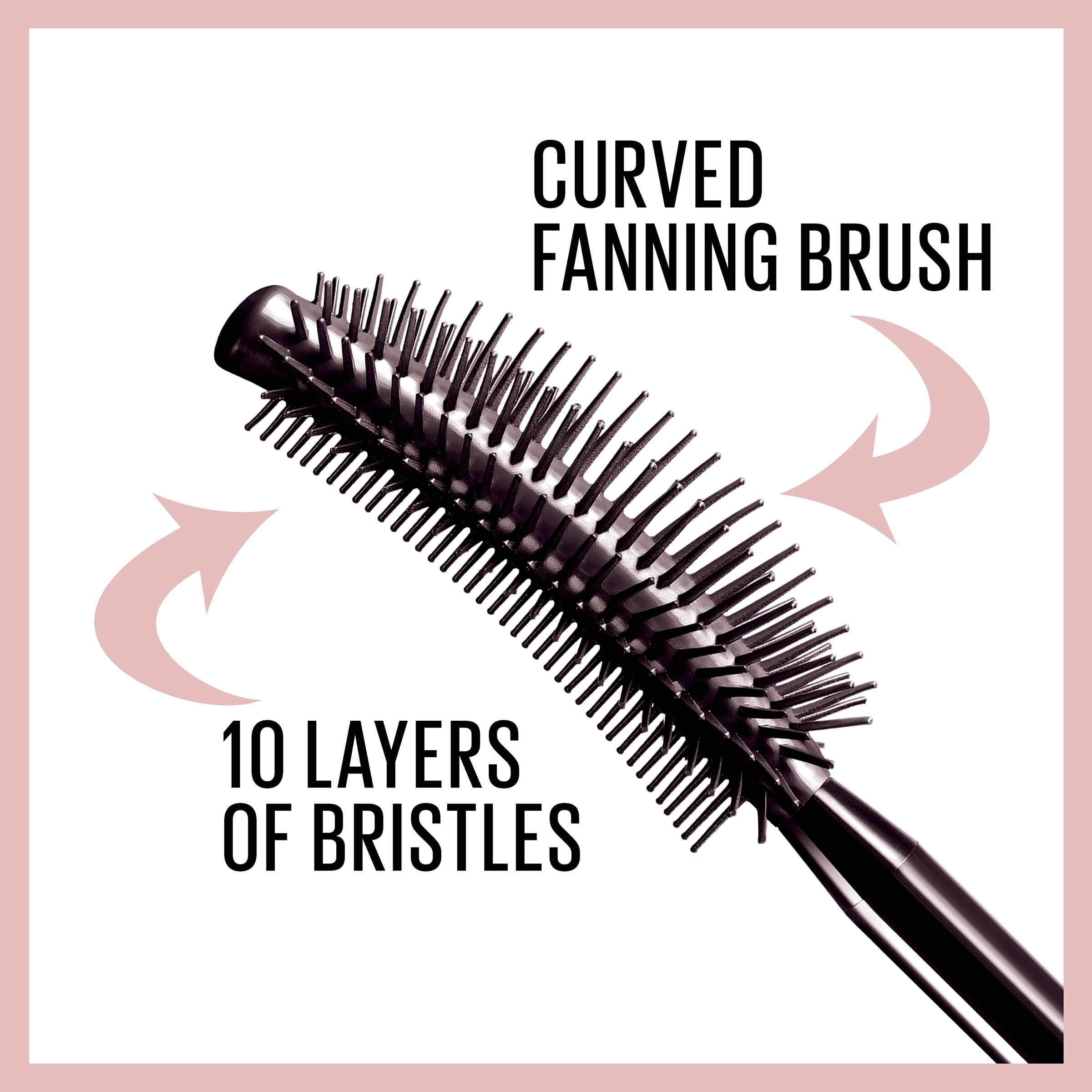 Maybelline Lash Sensational Waterproof Mascara, Lengthening and Volumizing for a Full Fan Effect, Brownish Black, 1 Count thumbnail 5