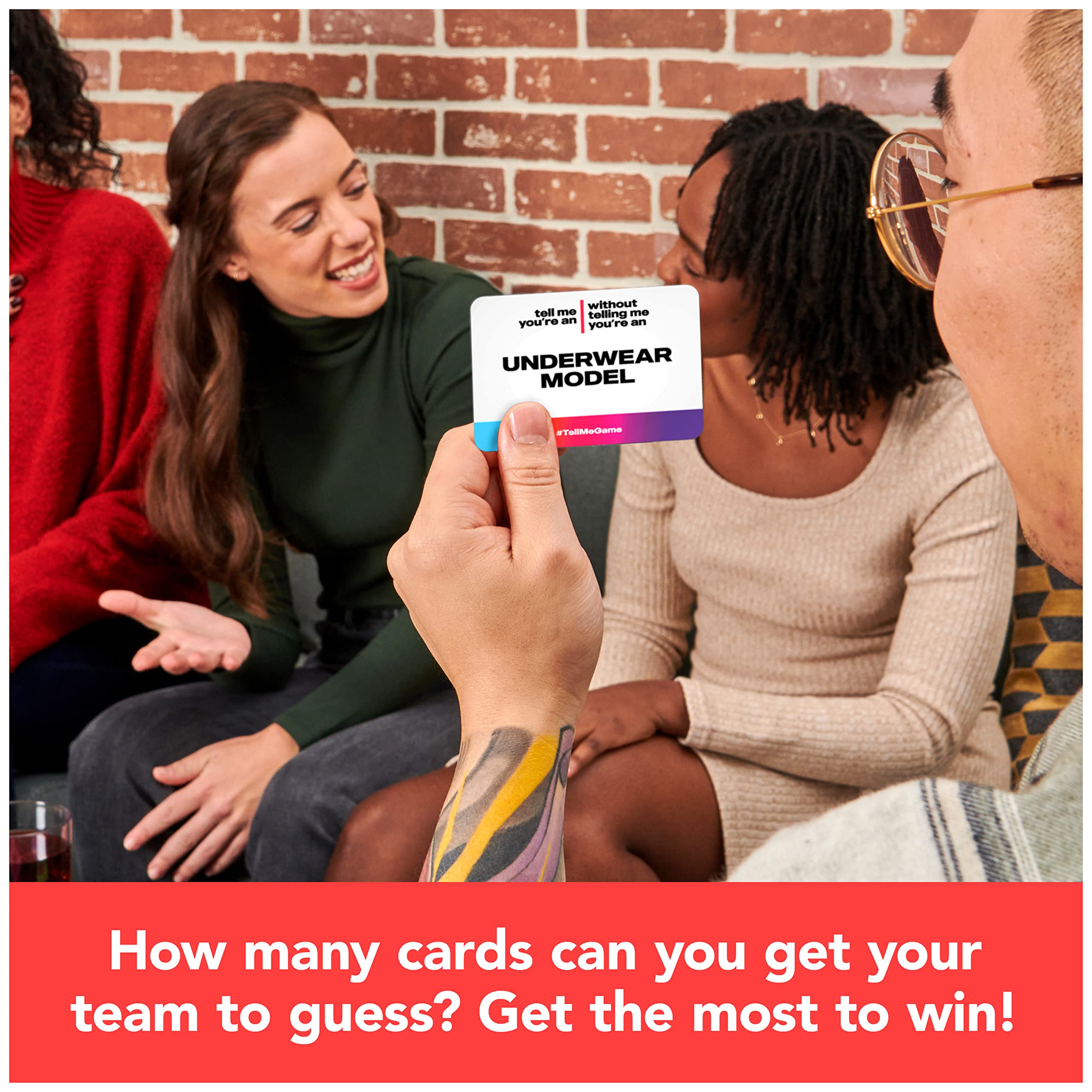 Spin Master Games, , The Viral Adult Party Game for Bachelorette Parties, College, Birthdays, Friendsgiving, 2-10 Players, for Ages 18 & Up: Tell Me Without Telling Me
