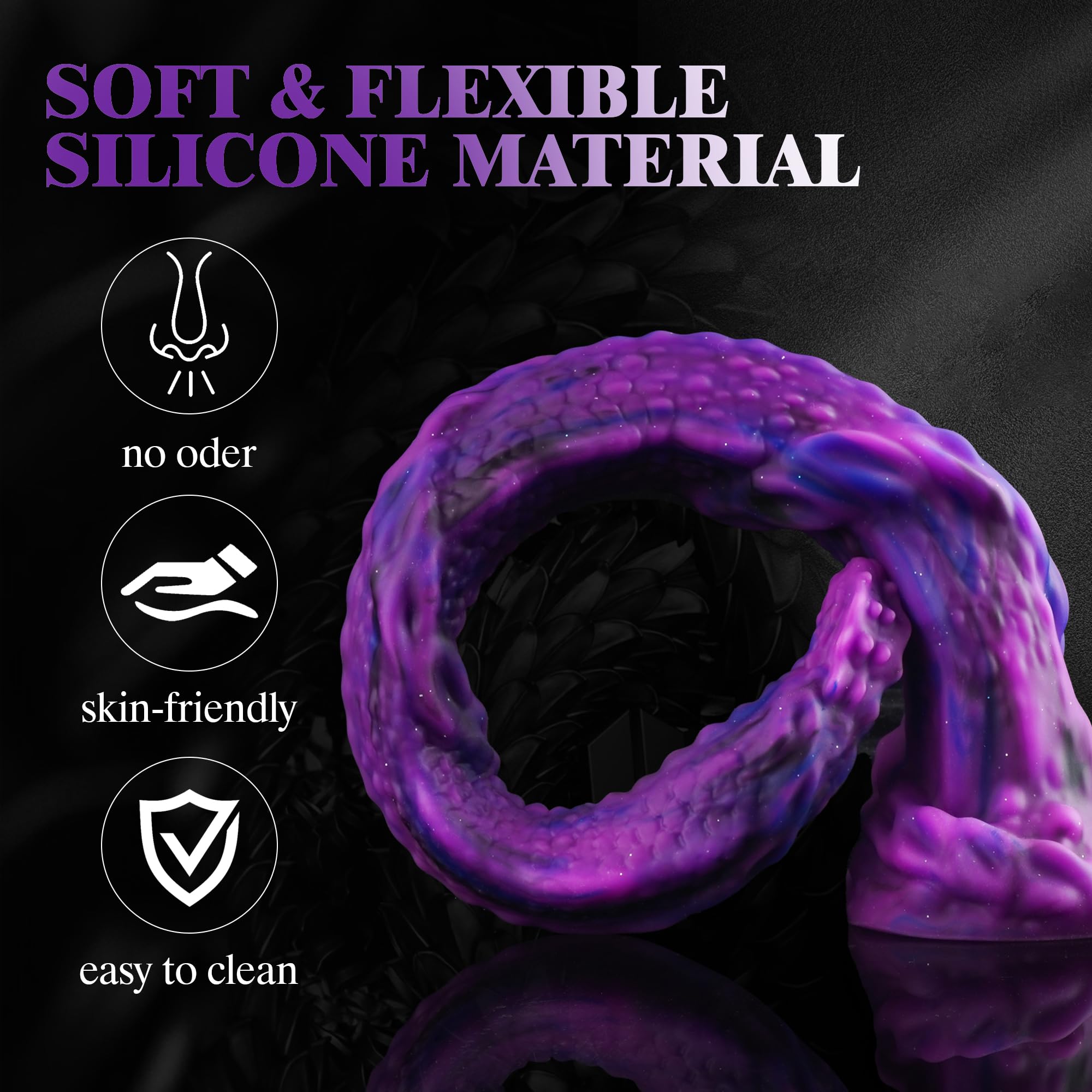 Monster Dildo Dragon Dildo Horse Dildo, 19.6" Super Long Dildo Fantasy Dildo for Deepest Sex, XL Huge Dildo Animal Alien Dildo with Suction Cup, Large Butt Plug Massive Anal Toys for Women, Men