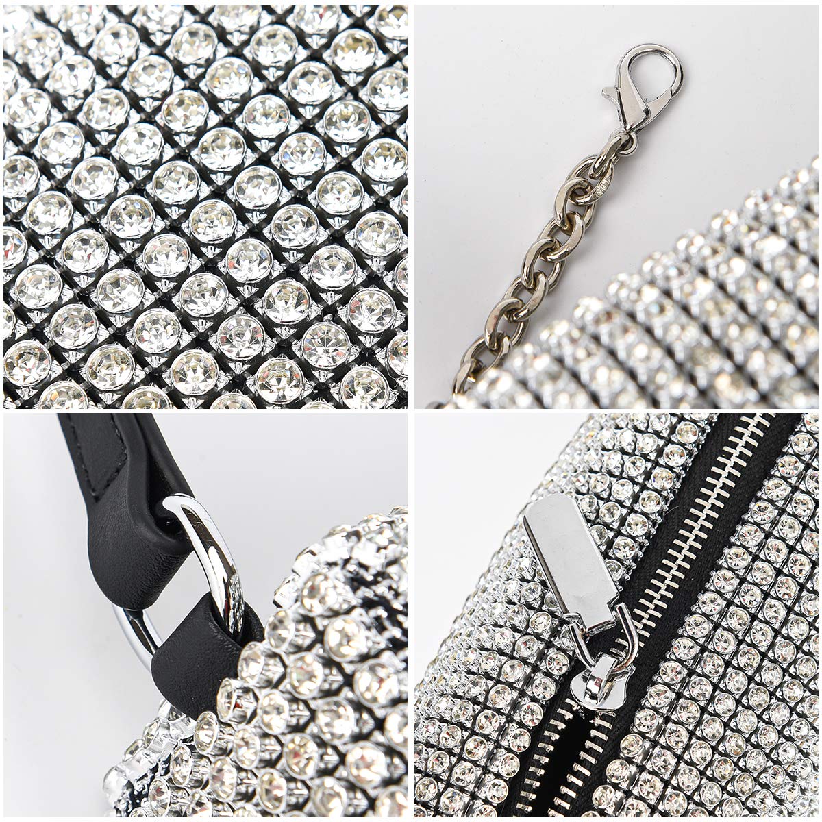 Bling Bling Crystals Evening Clutch Bag for Women Girls Sparkling Crossbody Bag Wedding Prom Party Club Purses Handbags: Bling Bling Crystals Evening Clutch Bag for Women Girls Sparkling Crossbody Bag Wedding Prom Party Club Purses Handbags