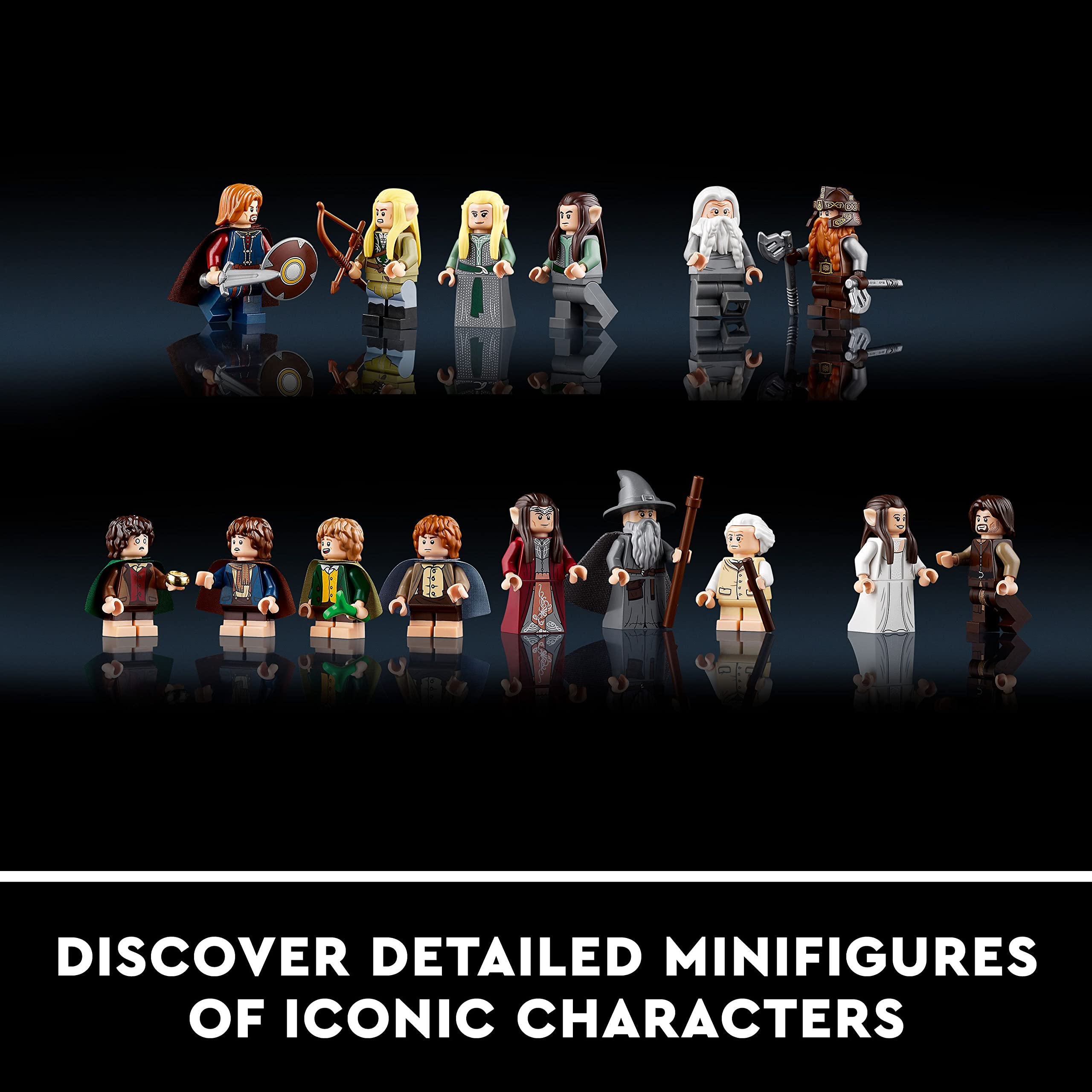 LEGO Icons The Lord of The Rings: Rivendell Building Set - 3D Puzzles for Adults, Ages 18+ - LOTR Bedroom or Home Decor - Gift for Fathers Day - Craft Kit for Fans - 10316: LEGO Icons The Lord of The Rings: Rivendell Building Set - 3D Puzzles for Adults, Ages 18+ - LOTR Bedroom or Home Decor - Gift for Fathers Day - Craft Kit for Fans - 10316