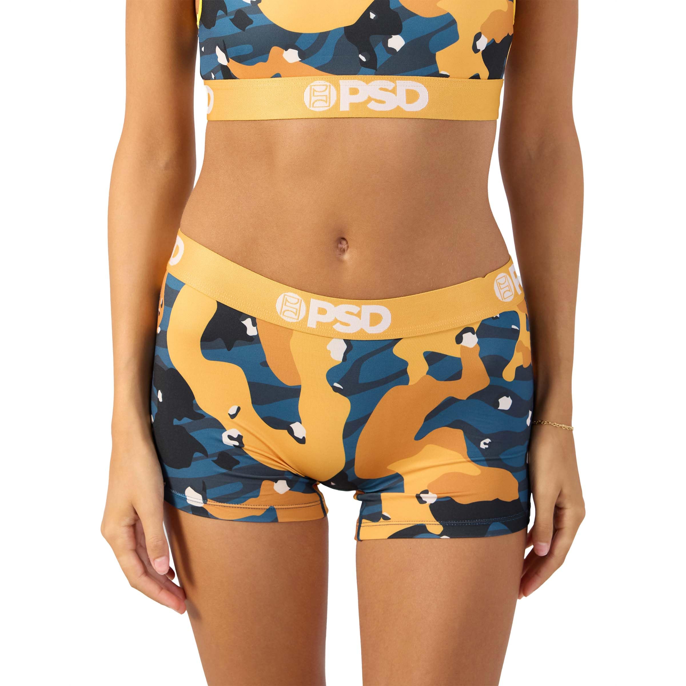 PSD Women's Basic Solid Boy Shorts - Full Coverage Women's Underwear - Comfortable Stretch Panties for Women: X-Large Holiday Mood 3-pack