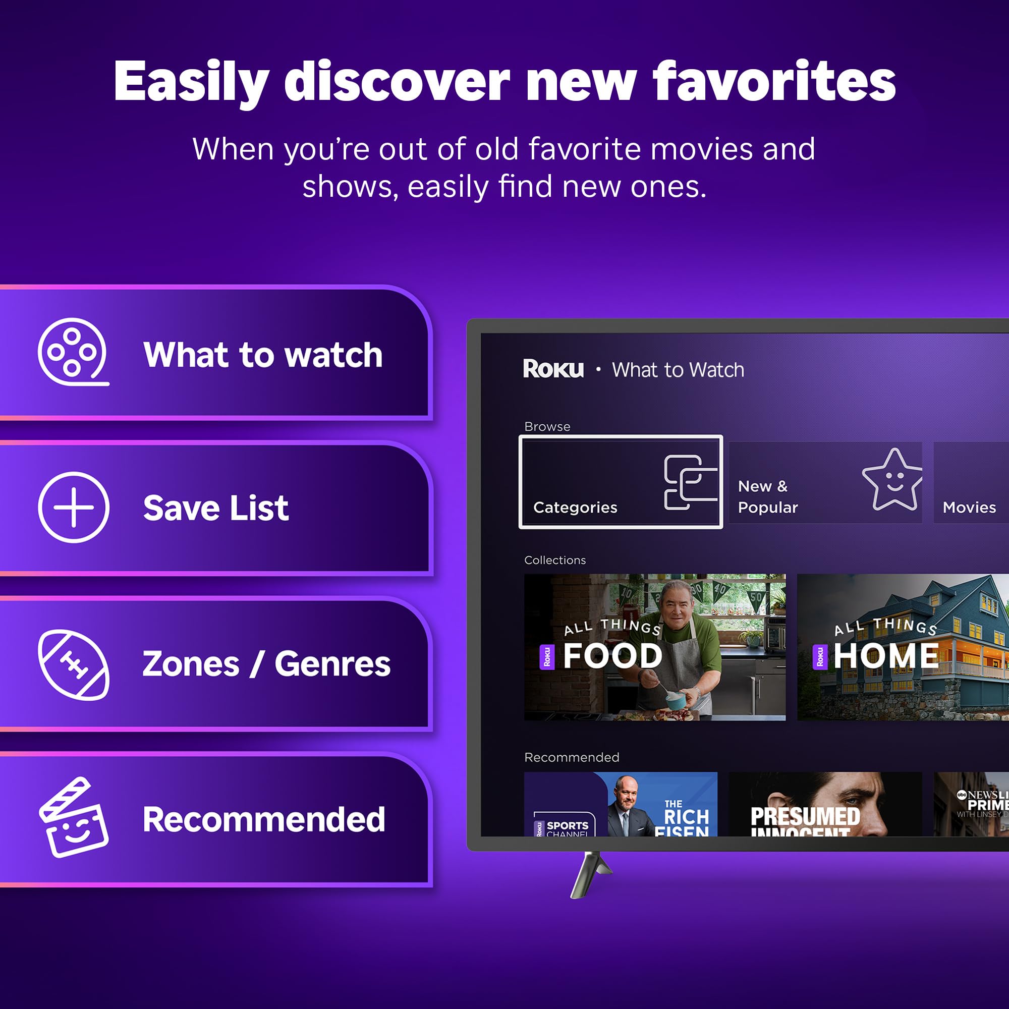 Roku Streaming Stick 4K - HDR & Dolby Vision Roku Streaming Device for TV with Voice Remote & Long-Range Wi-Fi - Free & Live TV thumbnail 7