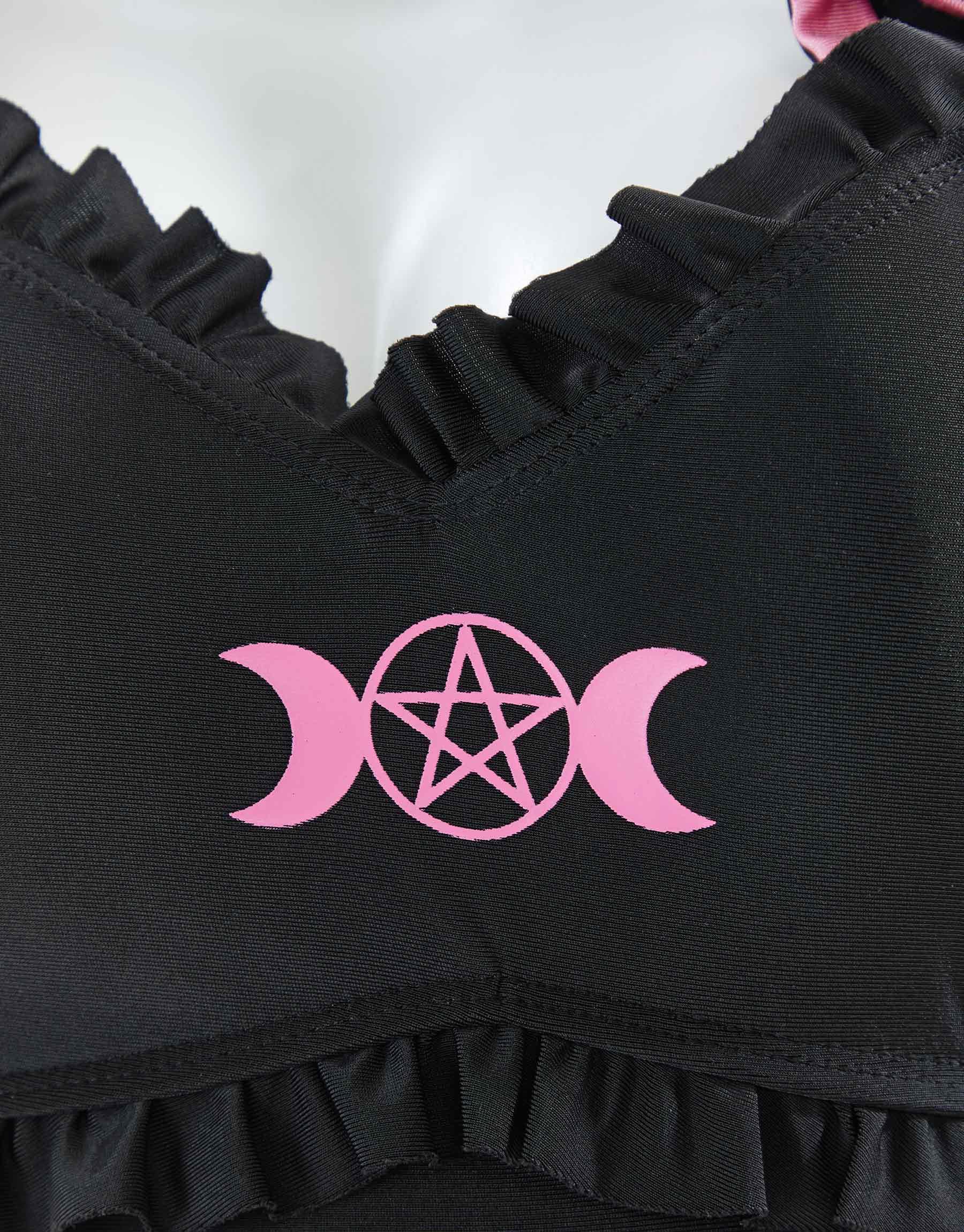 haikyuu Women Sailor Bunny Swimsuit Kawaii One Piece Swimsuit Cute Goth Bathing Suit Ruffle Tie Side