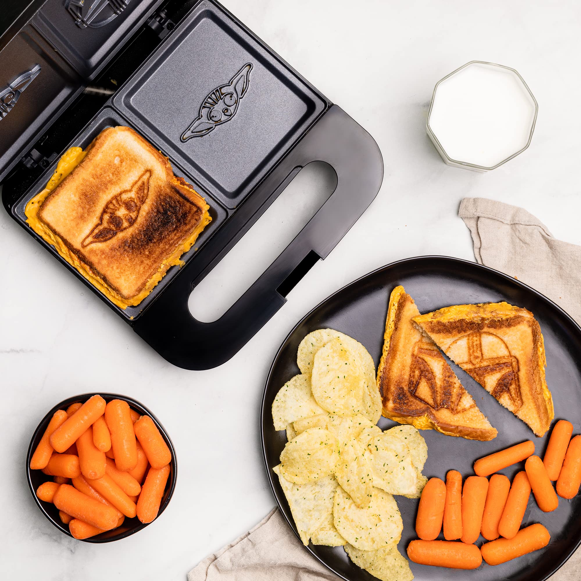 The Mandalorian Grilled Cheese Maker- Panini Press and Compact Indoor Grill
