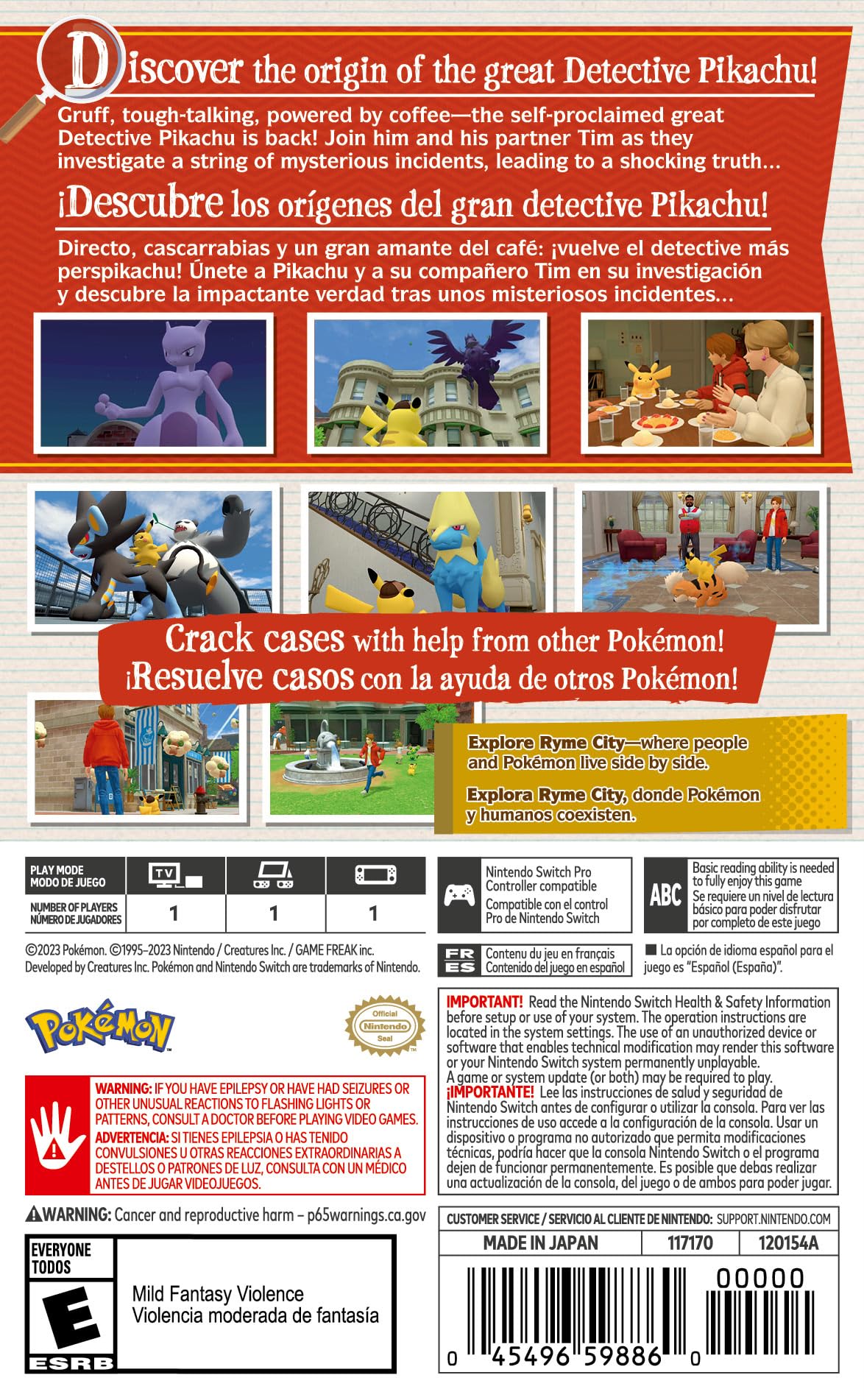Detective Pikachu™ Returns (US Version): Nintendo Switch
