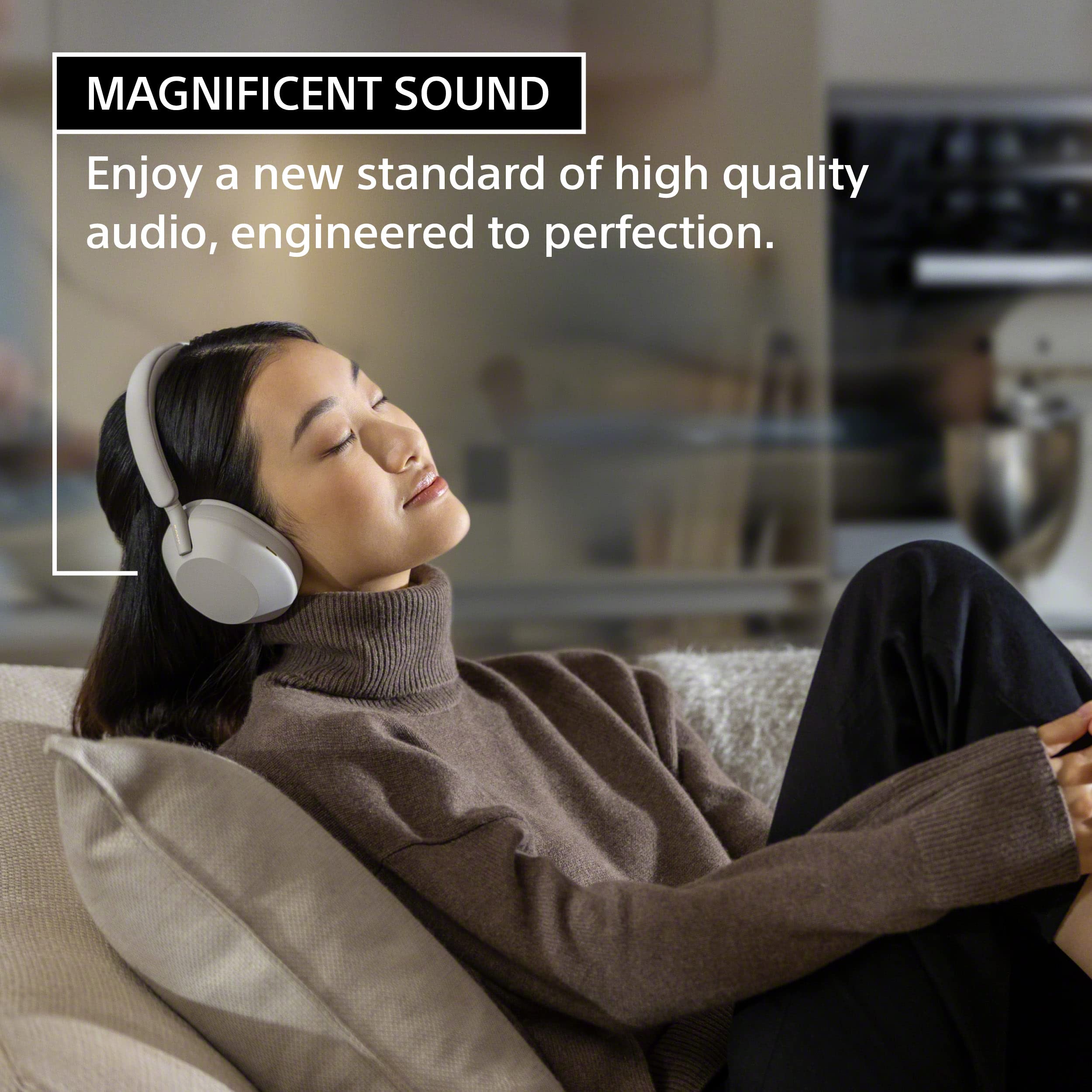 Sony WH-1000XM5 Premium Noise Canceling Headphones, Auto NC Optimizer, 30-Hour Battery, Alexa Voice Control,: Smoky Pink