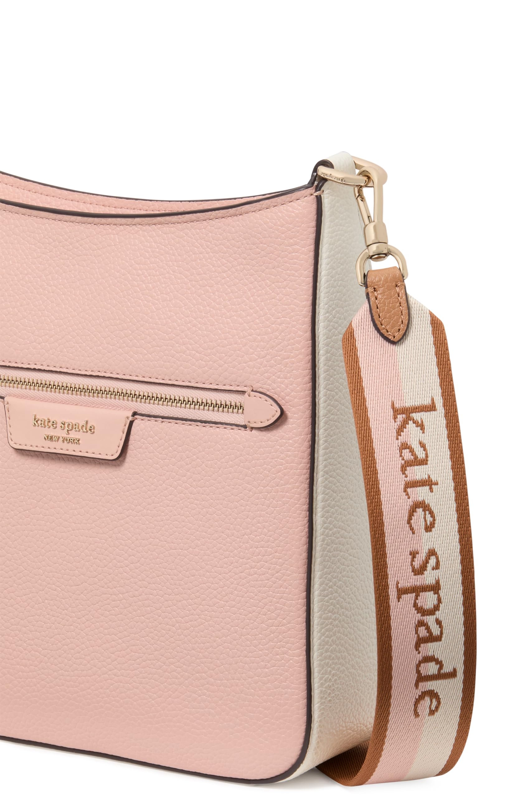 kate spade new york Hudson Pebbled Leather Large Messenger Crossbody