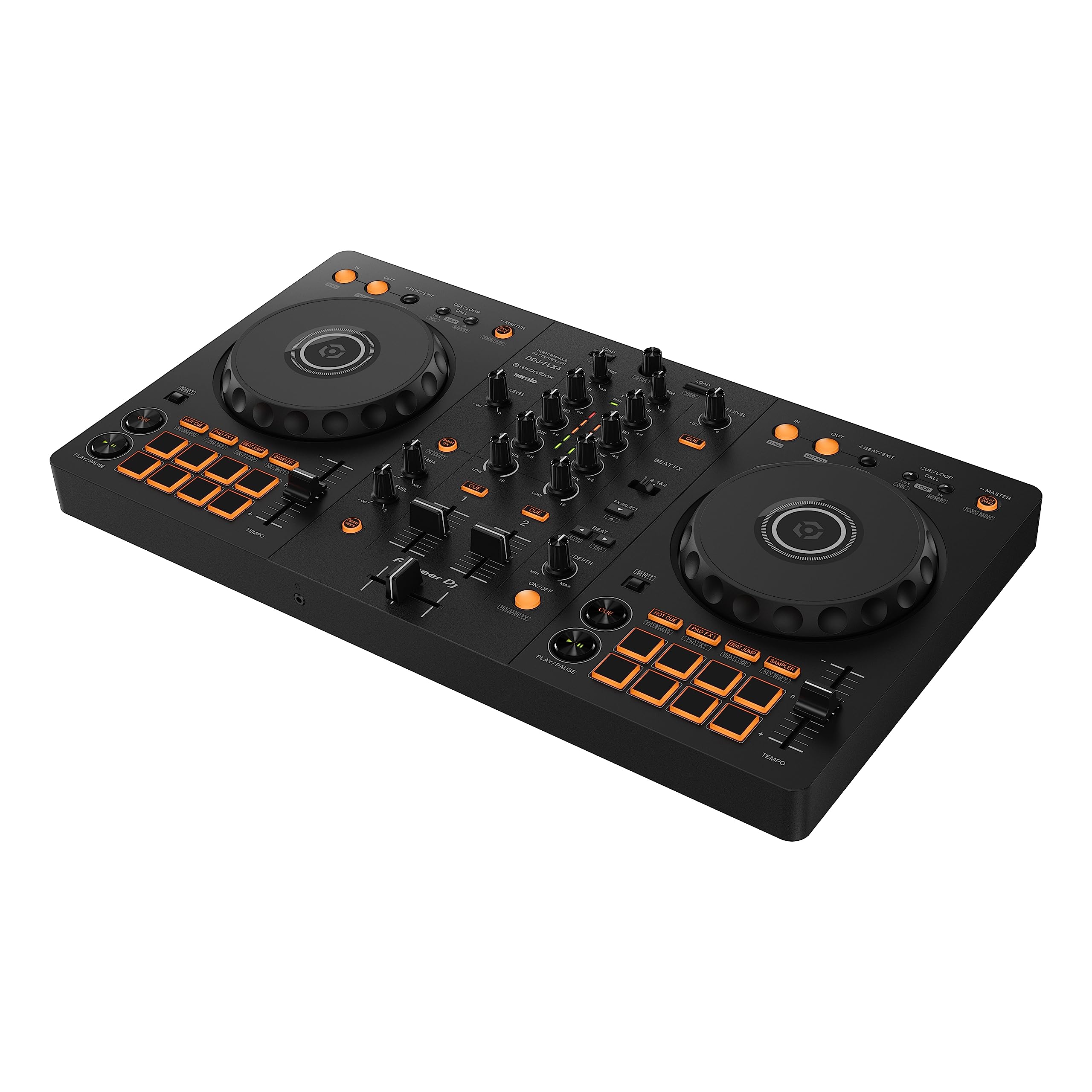 Pioneer DJ DDJ-FLX4 2-deck rekordbox and Serato  - Graphite: DJ Controller