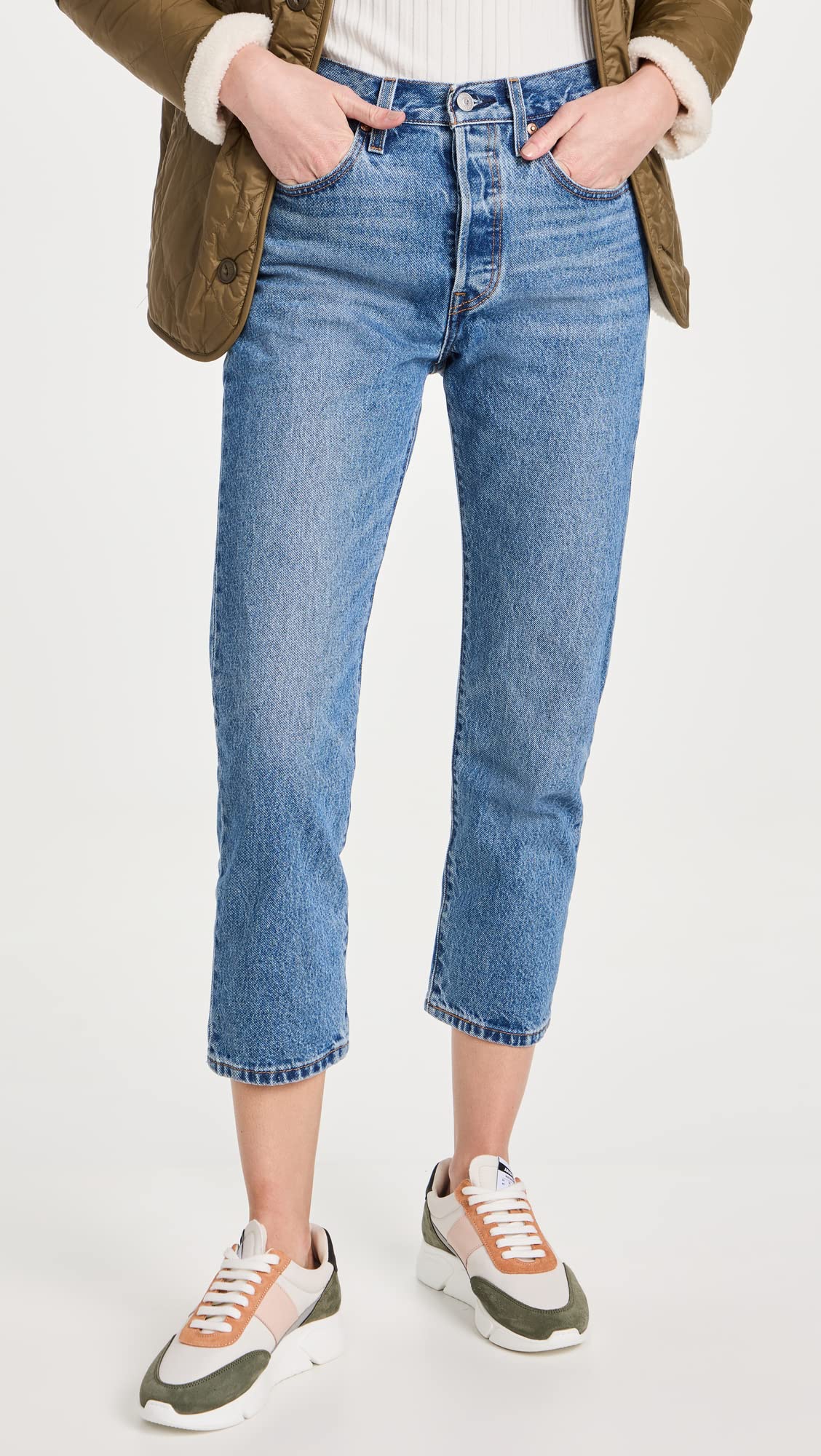 Levi's Women's Premium 501 Crop Jeans thumbnail 2