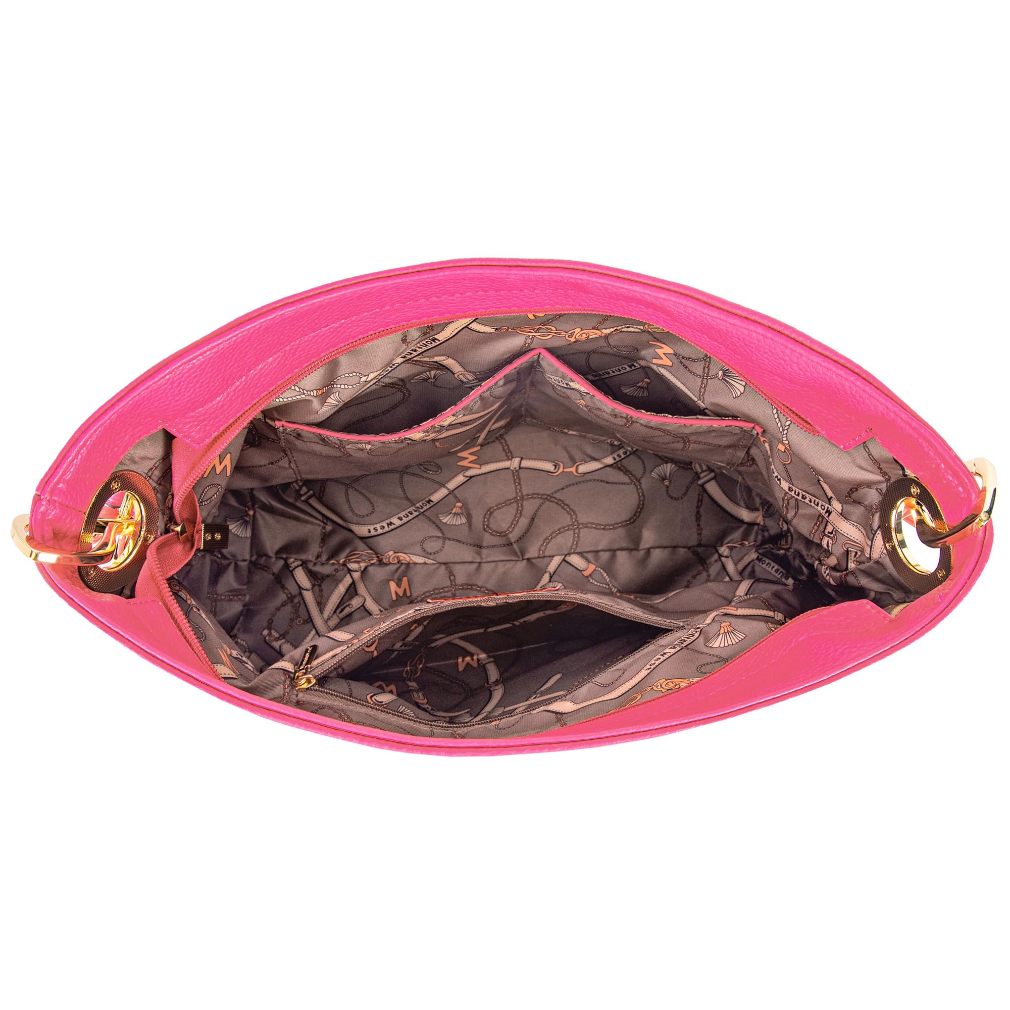 Montana West Medium Hobo Bags for Women Top Handle Satchel Shoulder Purse Bucket Handbag thumbnail 4
