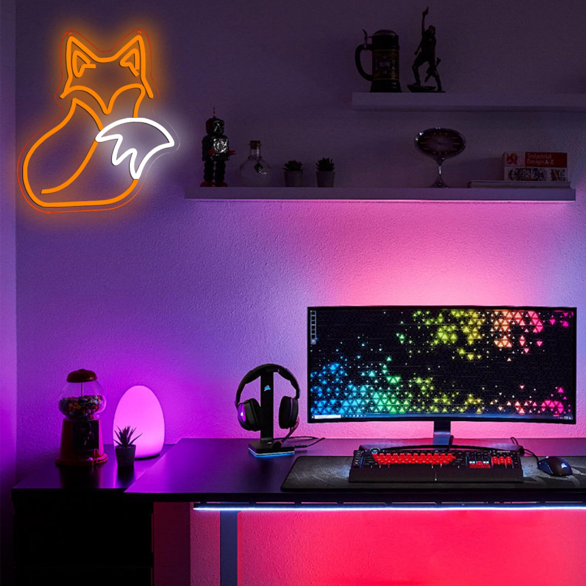 Pretty Ladies Body Neon Sign, Woman Body Neon Light,Lady Buttocks Neon Sign, Aesthetic Pink Ass Line Art Neon Light, USB Powered for Bachelor Club Garage Party Bedroom Bar Shop Logo Business Signs: orange