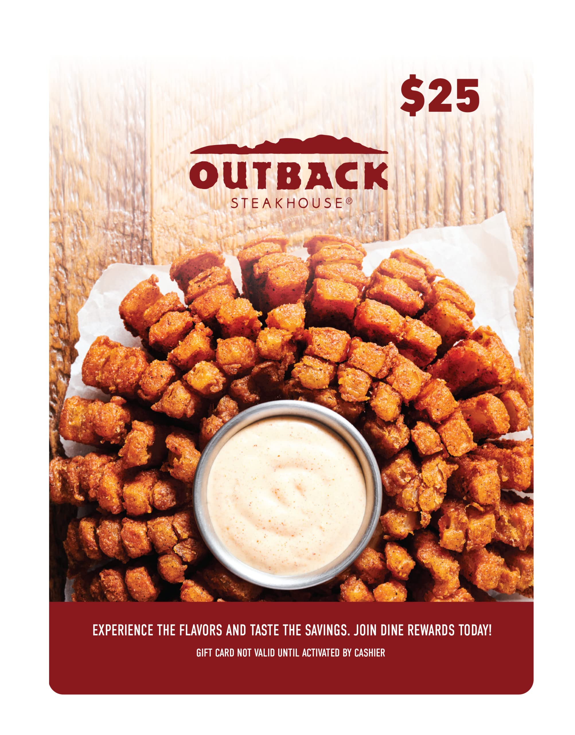 Outback Steakhouse Restaurant Gift Card: 25 Standard