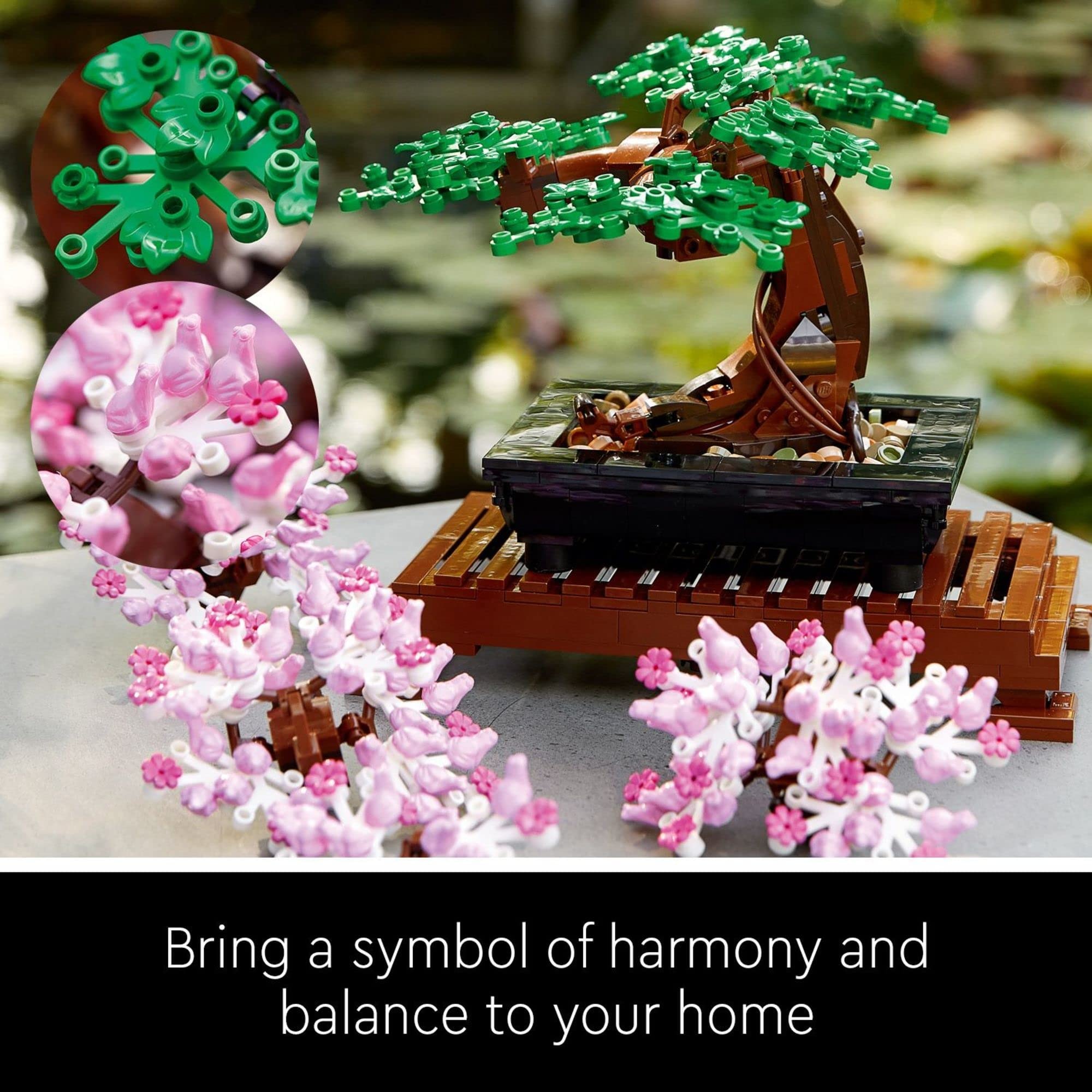 LEGO Icons Bonsai Tree Building Set - Artificial Bonsai Tree Plants for Home Decor, Adults Ages 18+ - Faux, Fake Plants for Table, Desk, Office - Gift for Mother's Day - 10281 - Image 4