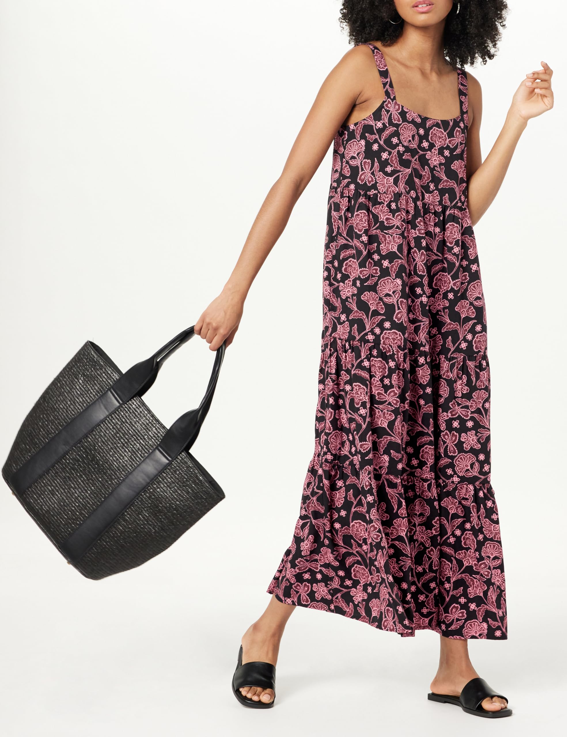 The Drop Women's Britt Tiered Maxi Tent Dress