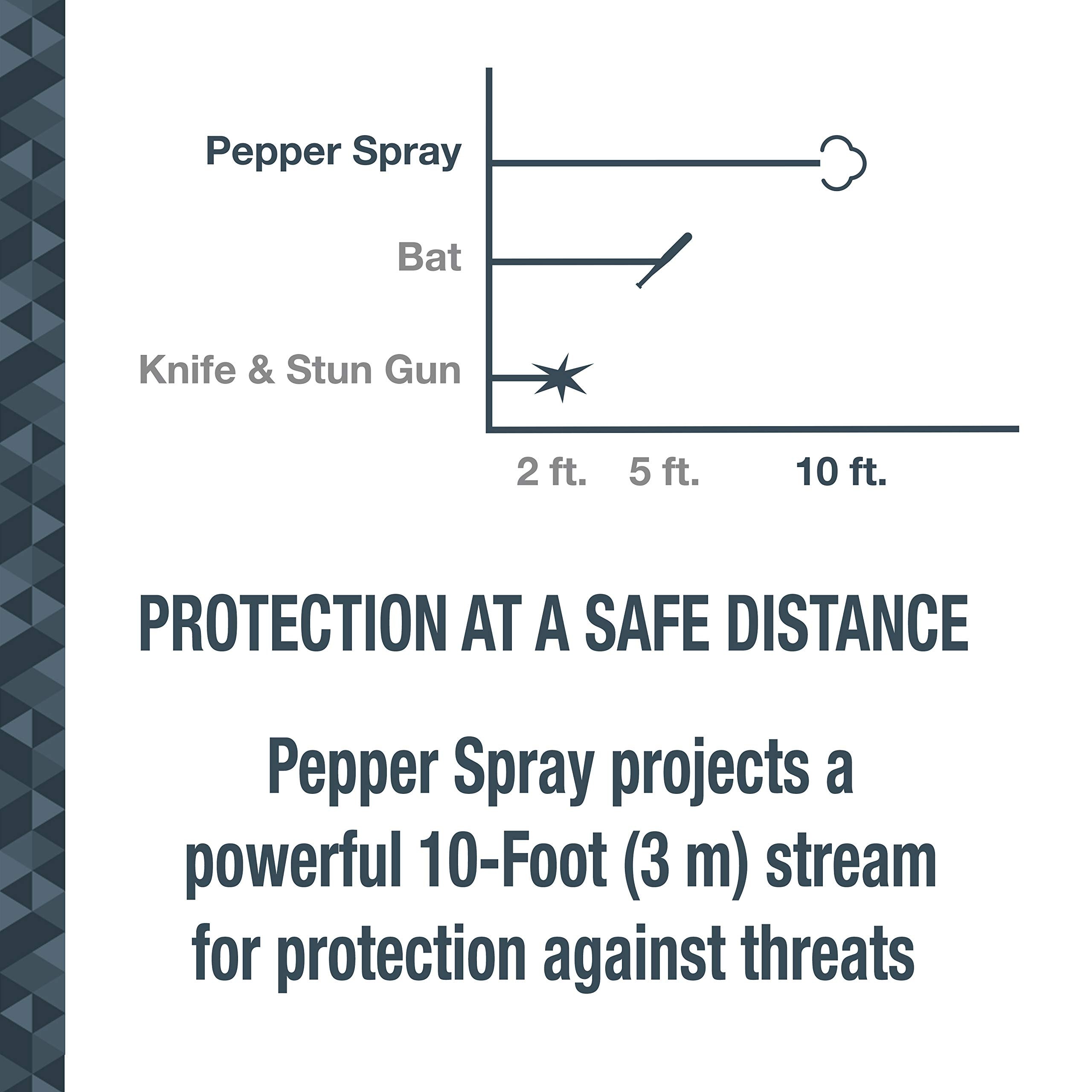 SABRE Pepper Spray And 2-in-1 Stun Gun and Flashlight, 25 Bursts of Max Strength OC Spray, Intuitive Finger Grip, 0.54 fl oz, Painful 1.160 µC Charge, 120 Lumens, Rechargeable, Safety Switch, Holster thumbnail 6