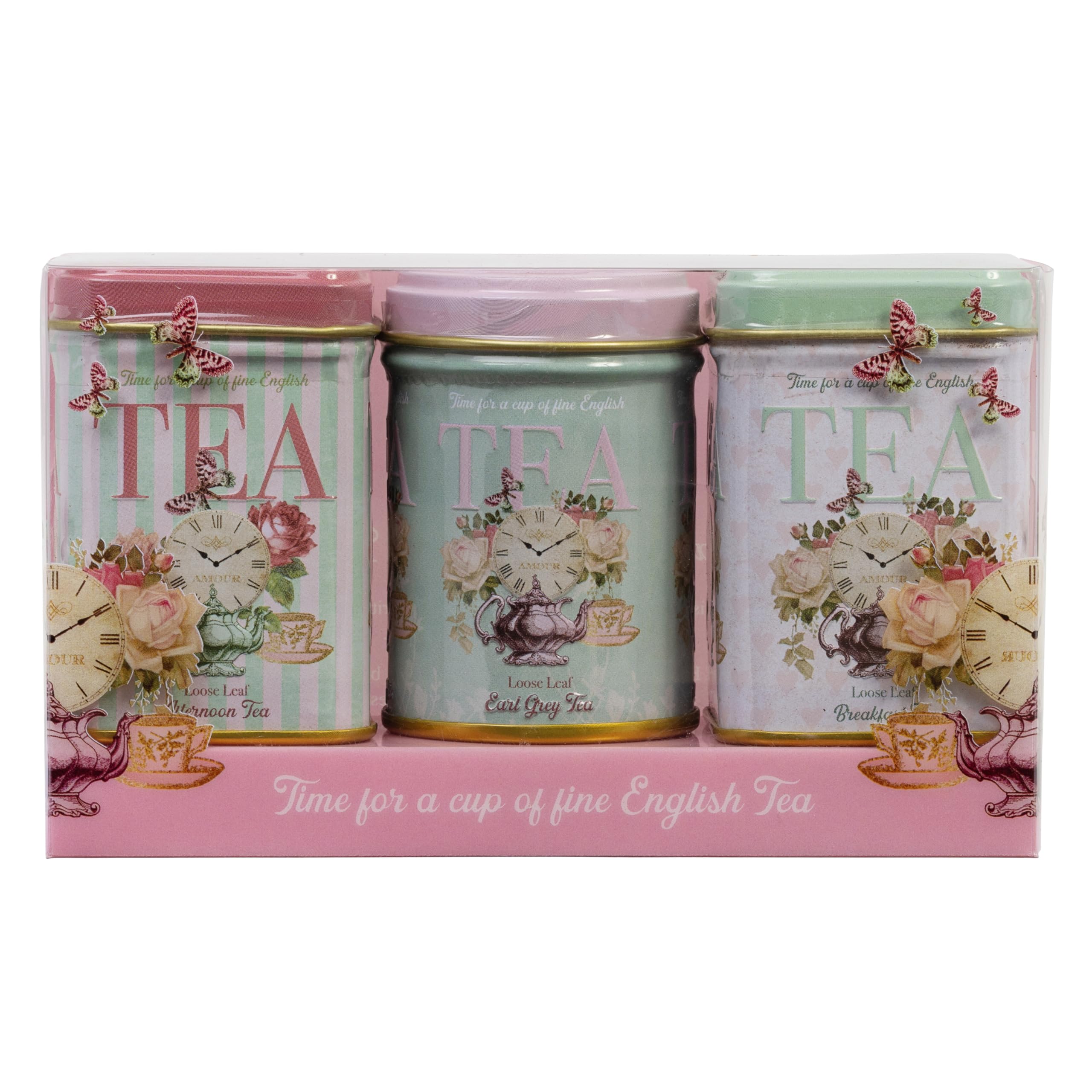 New English Teas Retro Time for Tea Vintage Tin with 70g Loose Tea