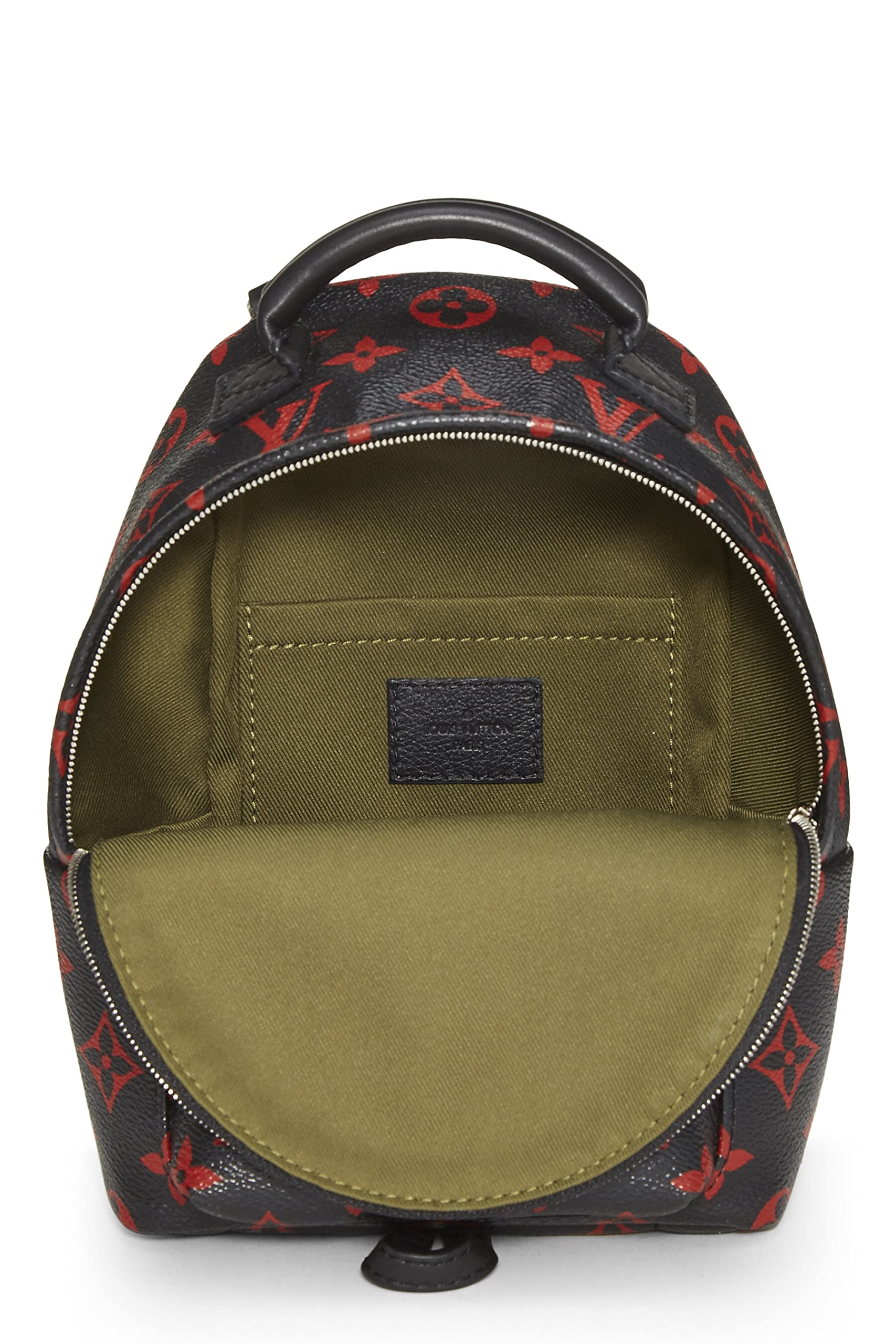 Louis Vuitton, Pre-Loved Monogram Infrarouge Palm Springs Backpack Mini, Black: Louis Vuitton, Pre-Loved Monogram Infrarouge Palm Springs Backpack Mini, Black