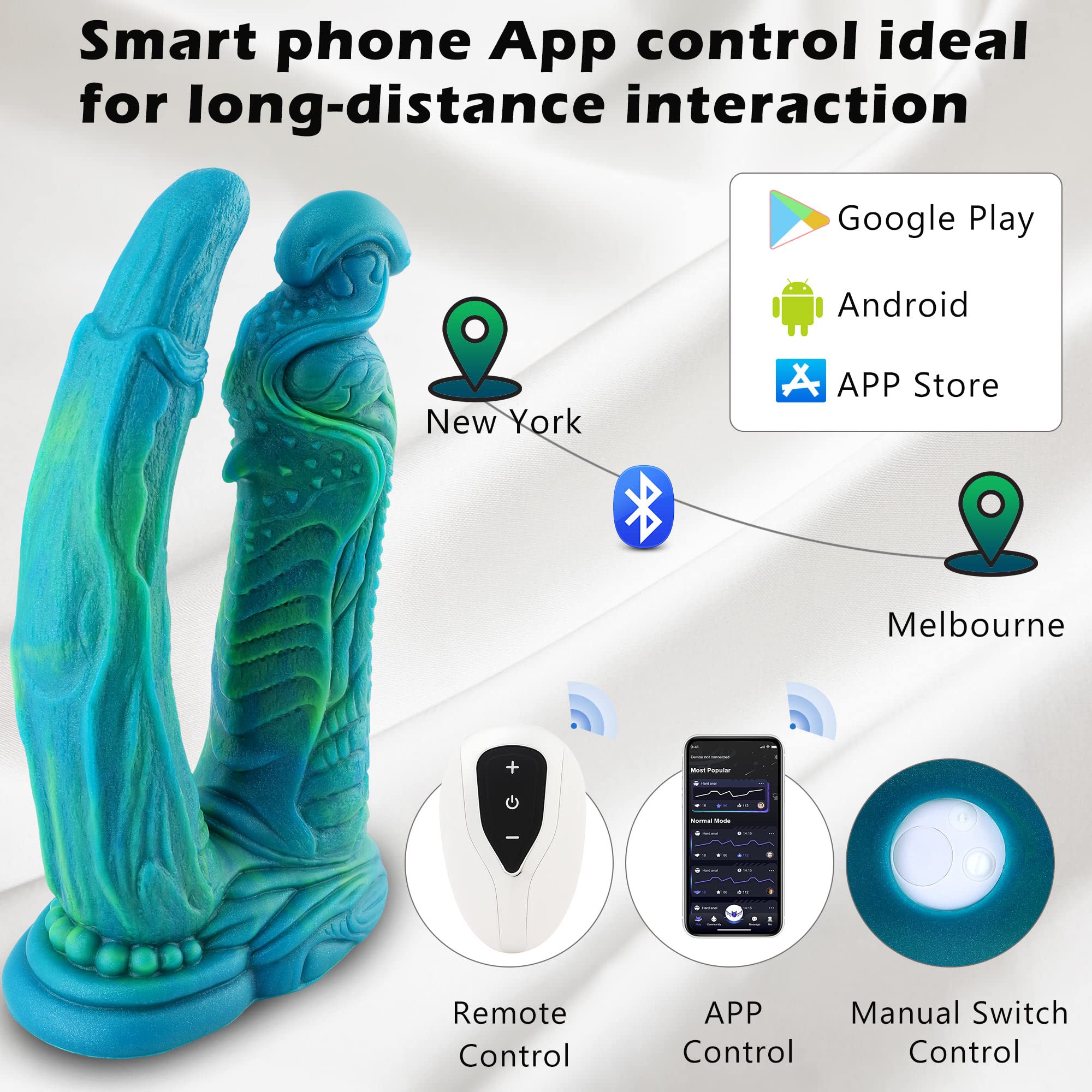 Monster Dildo Dragon Double Silicone Fantasy Dildo, 9 Inch Suction Soft Massive Dildo for Men, Realistic Vibrating Wide Dildos for Women, Fake Prostate G Spot Curved Penis: Monster Dildo Dragon Double Silicone Fantasy Dildo, 9 Inch Suction Soft Massive Dildo for Men, Realistic Vibrating Wide Dildos for Women, Fake Prostate G Spot Curved Penis