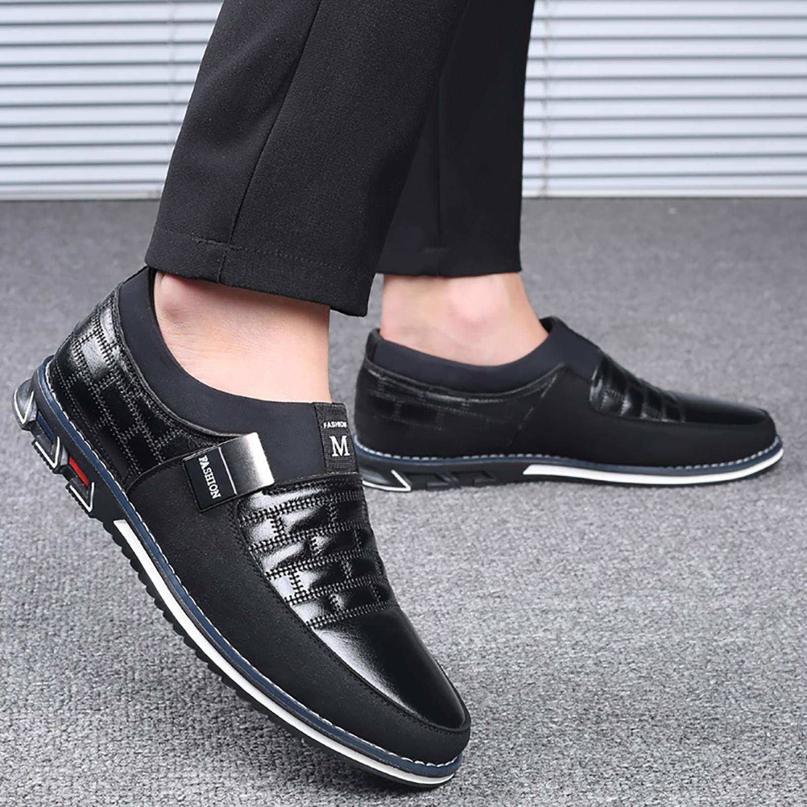 COSIDRAM Mens Casual Shoes Sneakers Loafers Comfort Walking Shoes for Male Business Work Office Dress