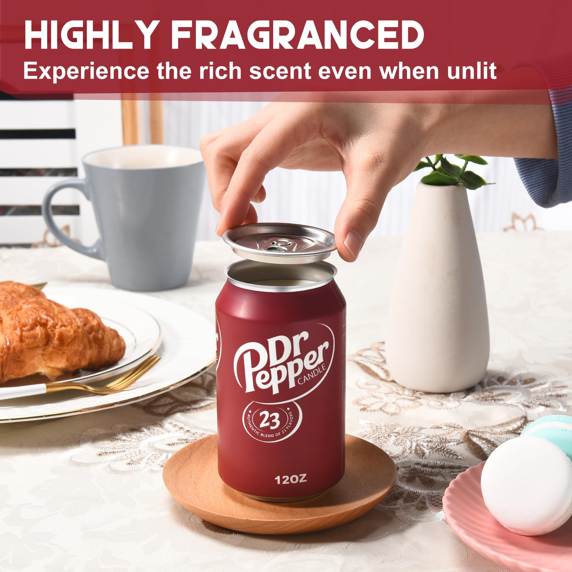 Doctor Pepper Candle - Smells Like The Real Soda - Cute Candles for Cool Gifts - Funny Candles for Any Occasion - Cute Things for Aesthetic Room Decor - Cool Candle for Cool Things - Image 3