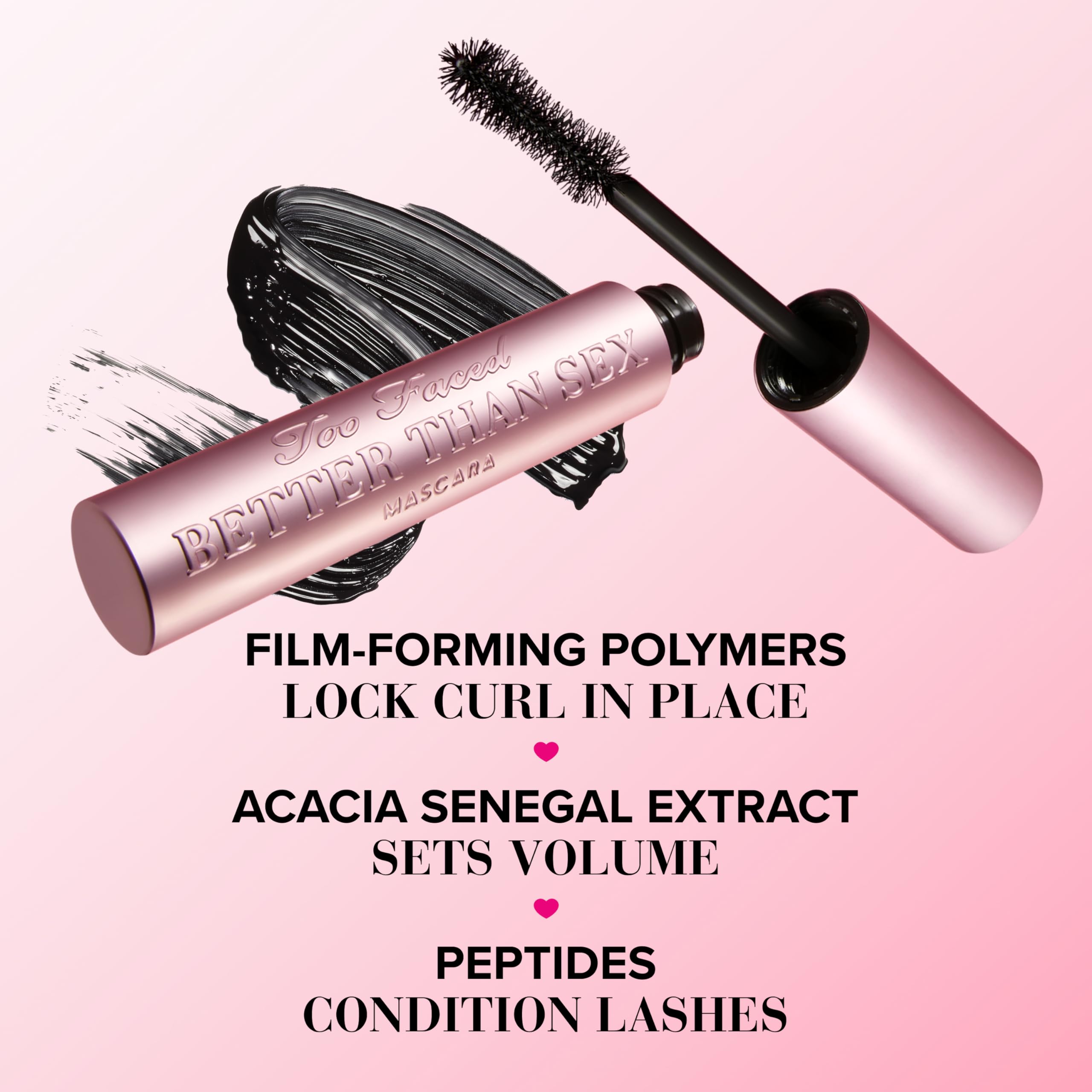 Too Faced Better Than Sex Volumizing Mascara | Volume, Length + Peptides thumbnail 5