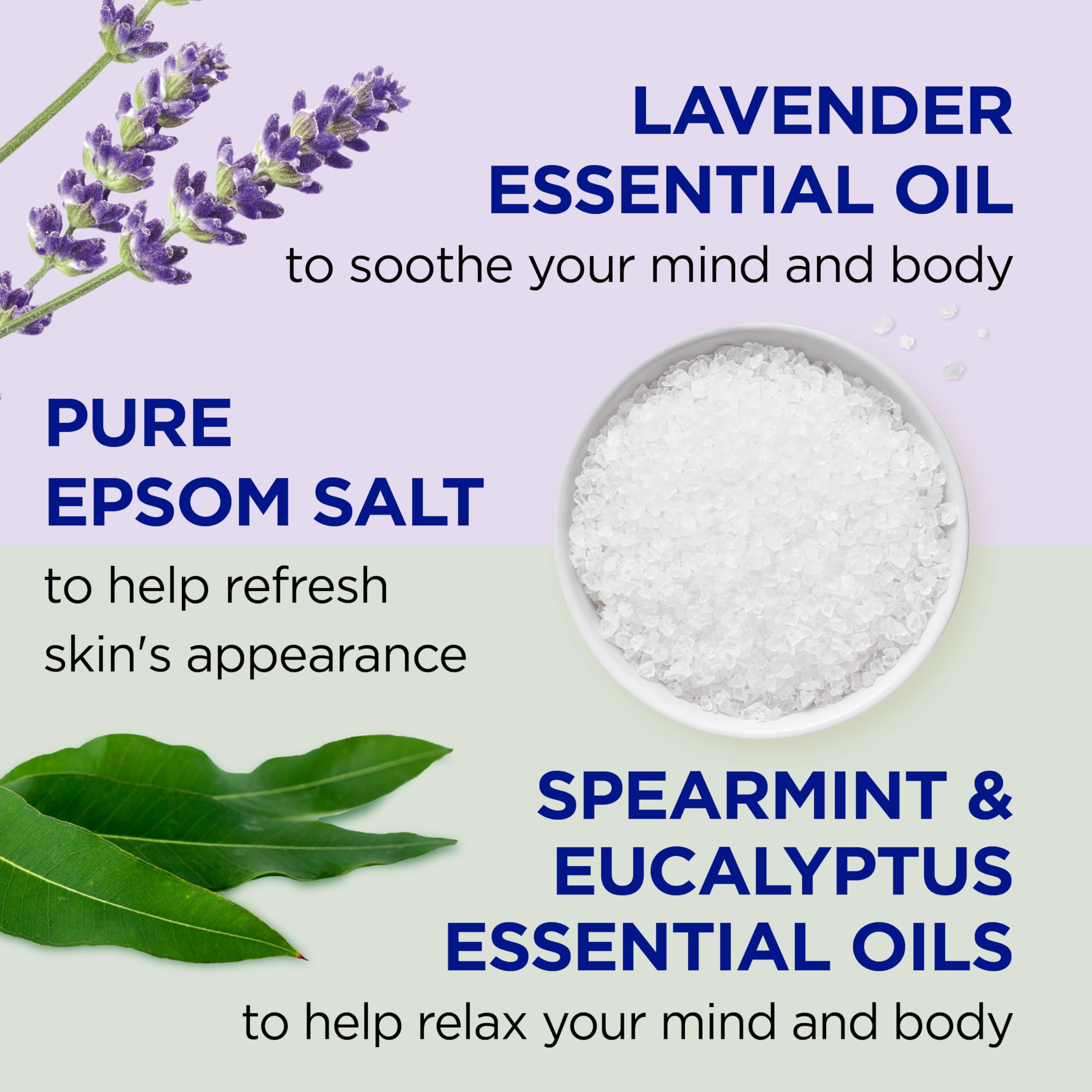 Dr Teal's Body Wash with Pure Epsom Salt, Soothe & Sleep with Lavender, 24 fl oz (Pack of 2): Lavender & Eucalyptus