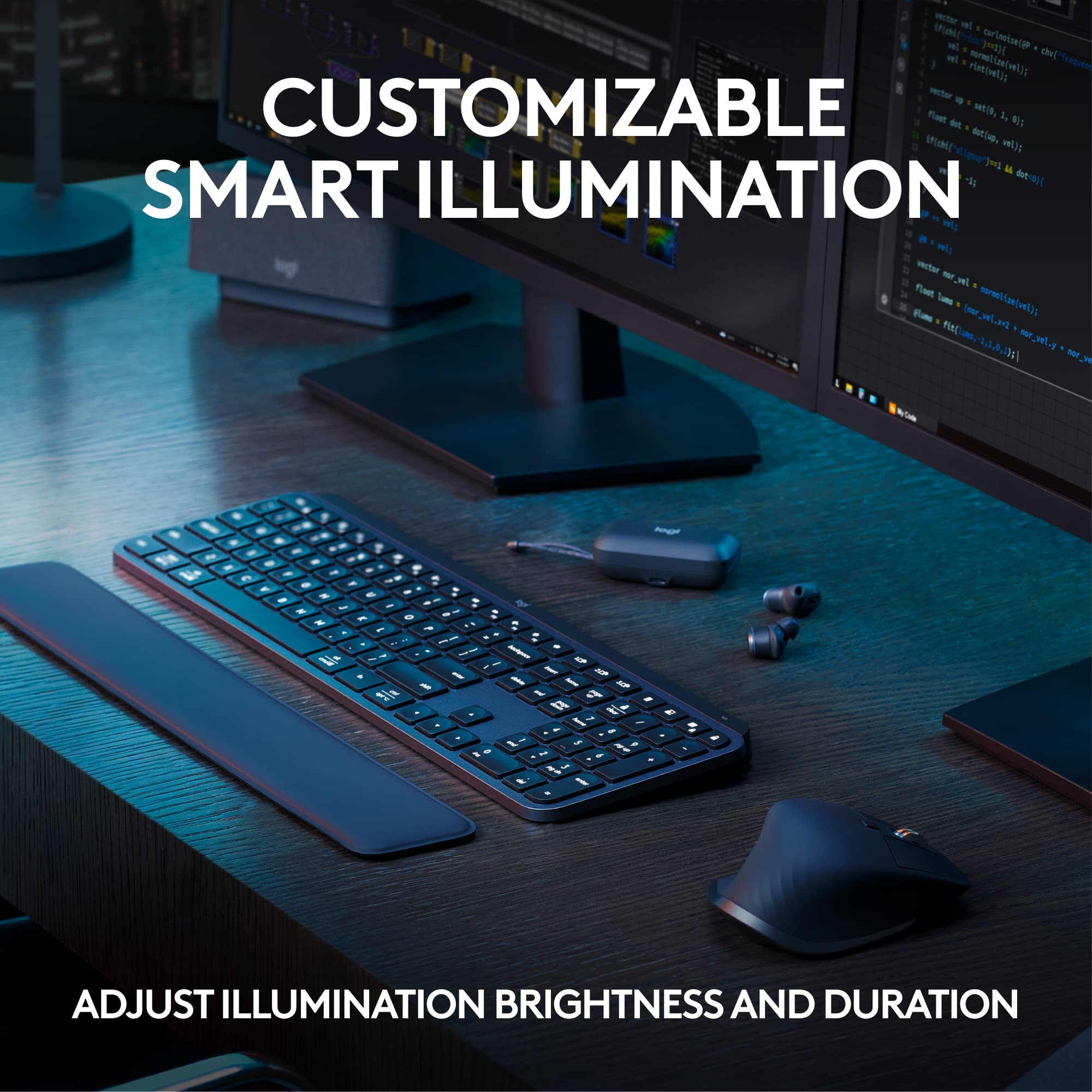 Logitech MX Master 3S Wireless Mouse Standard Edition with Logi Bolt USB Receiver, Ultra-fast Scrolling, Ergo, 8K DPI, Track on Glass, Quiet Clicks, USB-C, Bluetooth, Windows, Linux, Chrome - Graphite: Graphite Combo