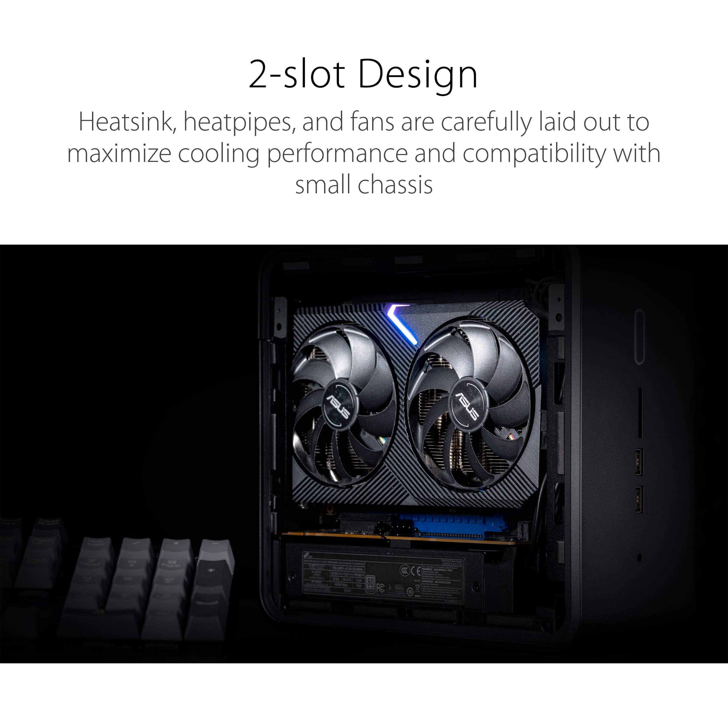 ASUS Dual NVIDIA GeForce RTX 3060 V2 OC Edition 12GB GDDR6 Gaming Graphics Card (PCIe 4.0, 12GB GDDR6 Memory, HDMI 2.1, DisplayPort 1.4a, 2-Slot, Axial-tech Fan Design, 0dB Technology) thumbnail 3