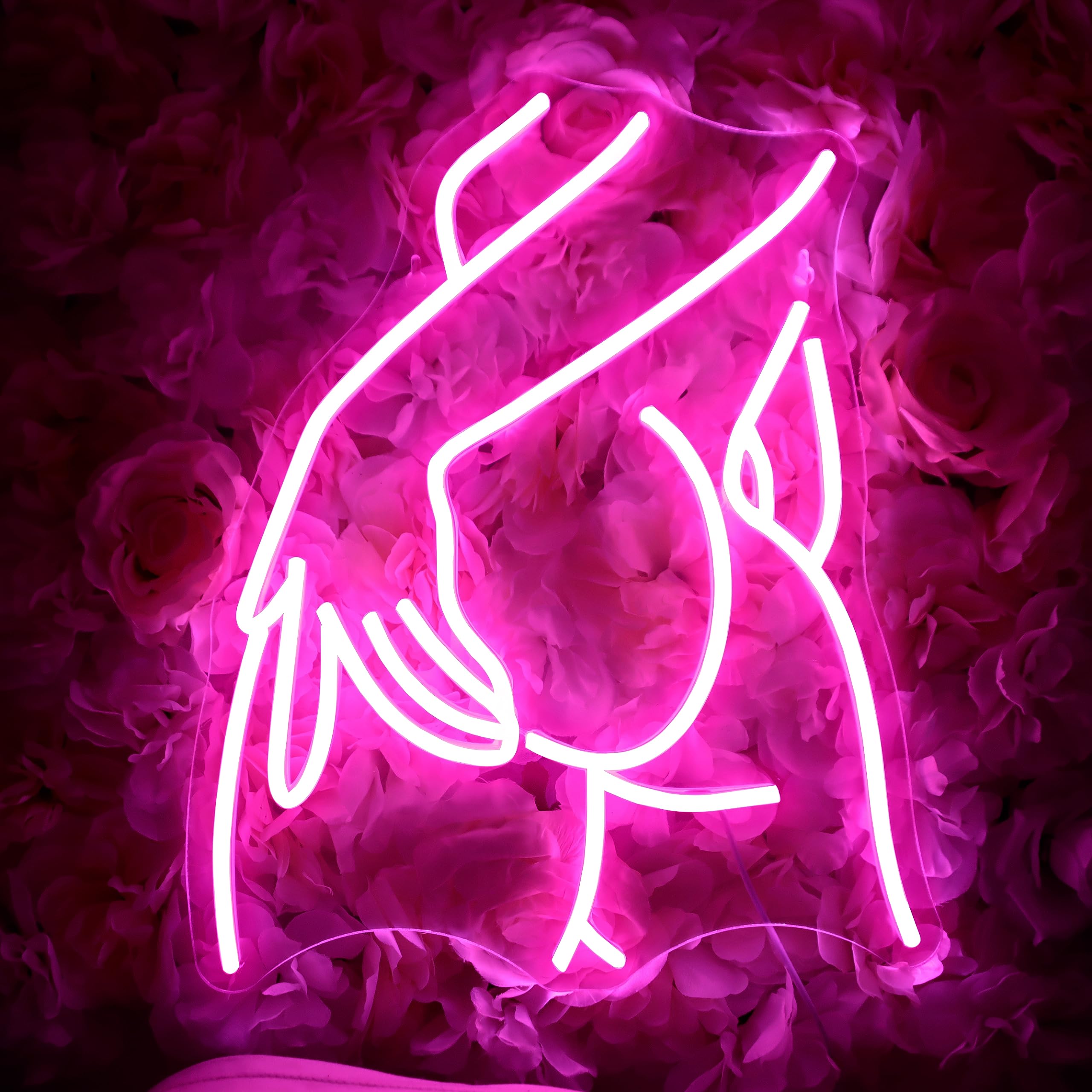 Pretty Ladies Body Neon Sign, Woman Body Neon Light,Lady Buttocks Neon Sign, Aesthetic Pink Ass Line Art Neon Light, USB Powered for Bachelor Club Garage Party Bedroom Bar Shop Logo Business Signs: Pretty Ladies Body Neon Sign, Woman Body Neon Light,Lady Buttocks Neon Sign, Aesthetic Pink Ass Line Art Neon Light, USB Powered for Bachelor Club Garage Party Bedroom Bar Shop Logo Business Signs