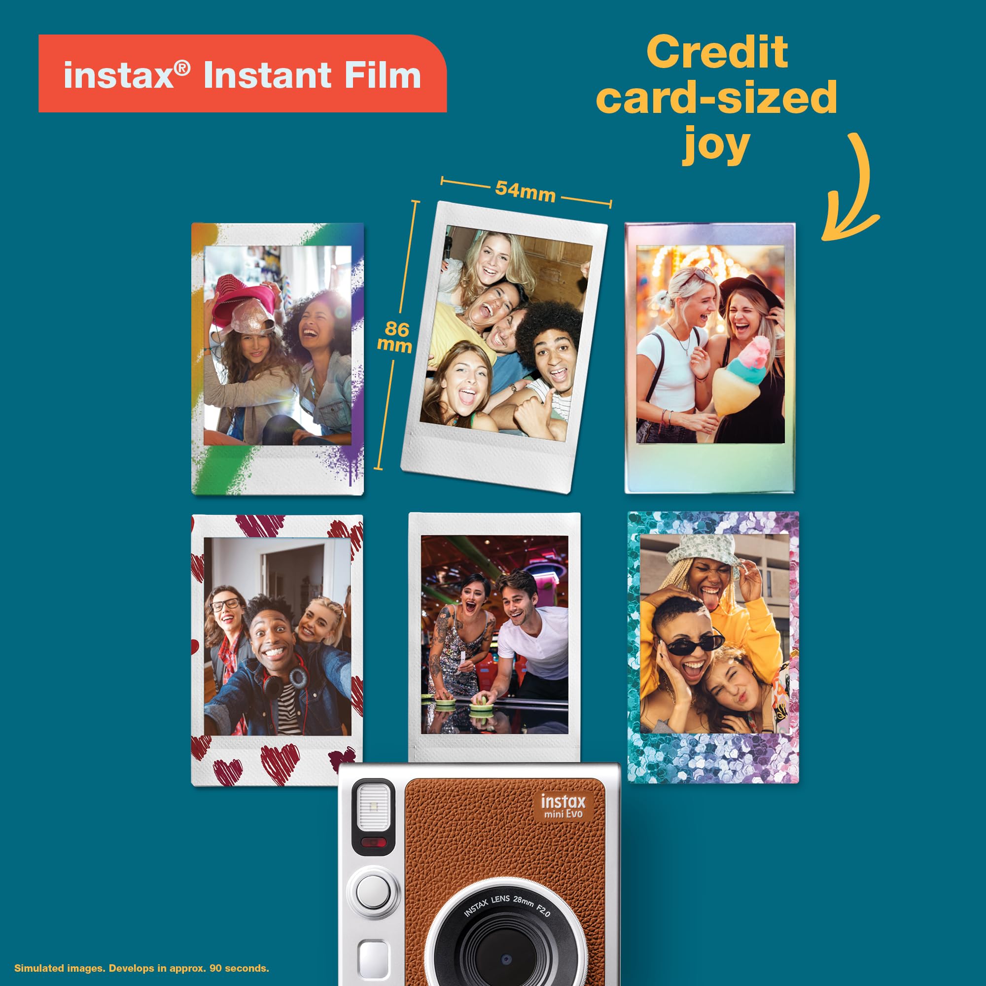 Fujifilm Instax Mini EVO Instant Camera: Black