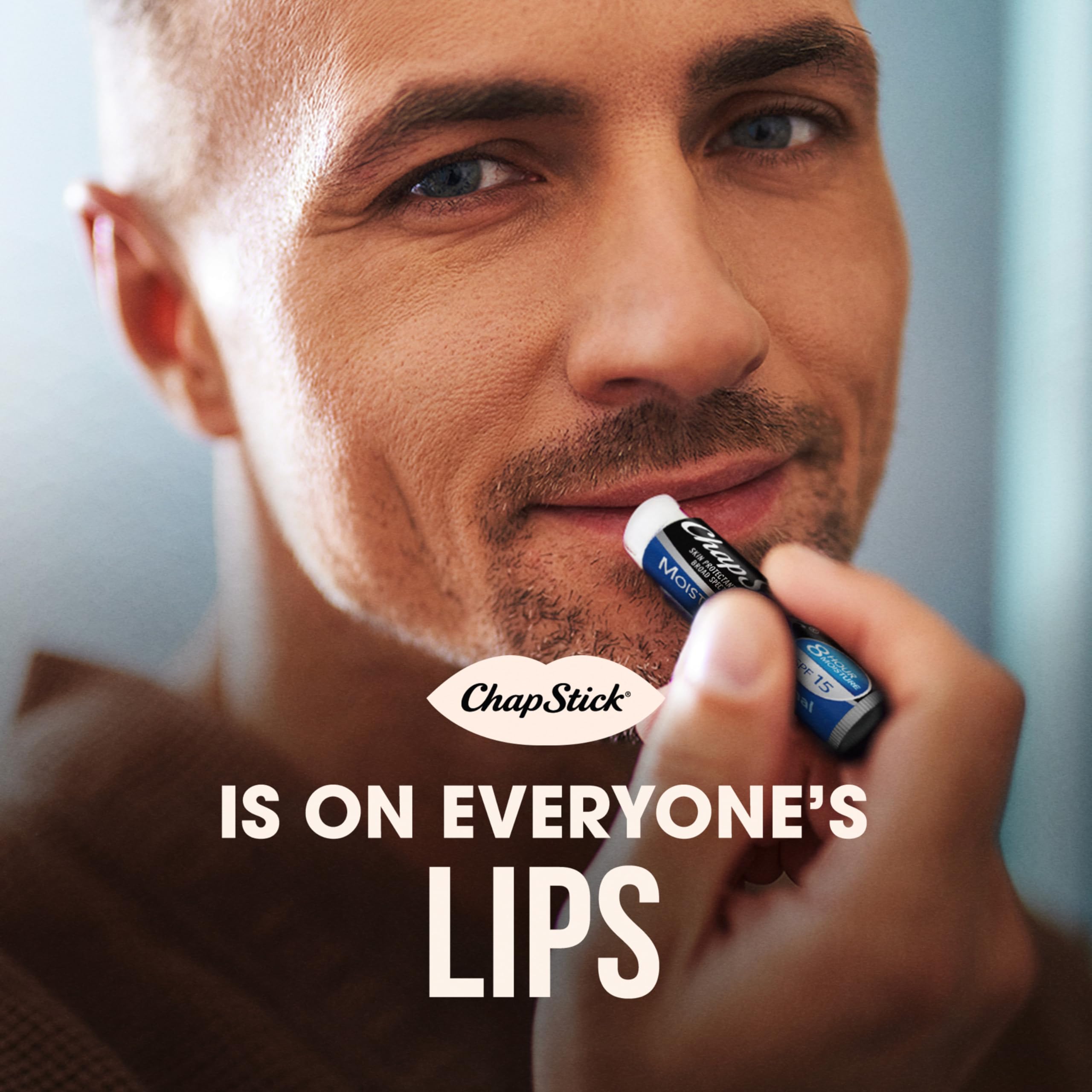 ChapStick Classic Strawberry Lip Balm – Fruity & Sweet, Moisturizing Lip Care for Dry, Cracked Lips, 0.15 Oz: 3 Count (Pack of 1)