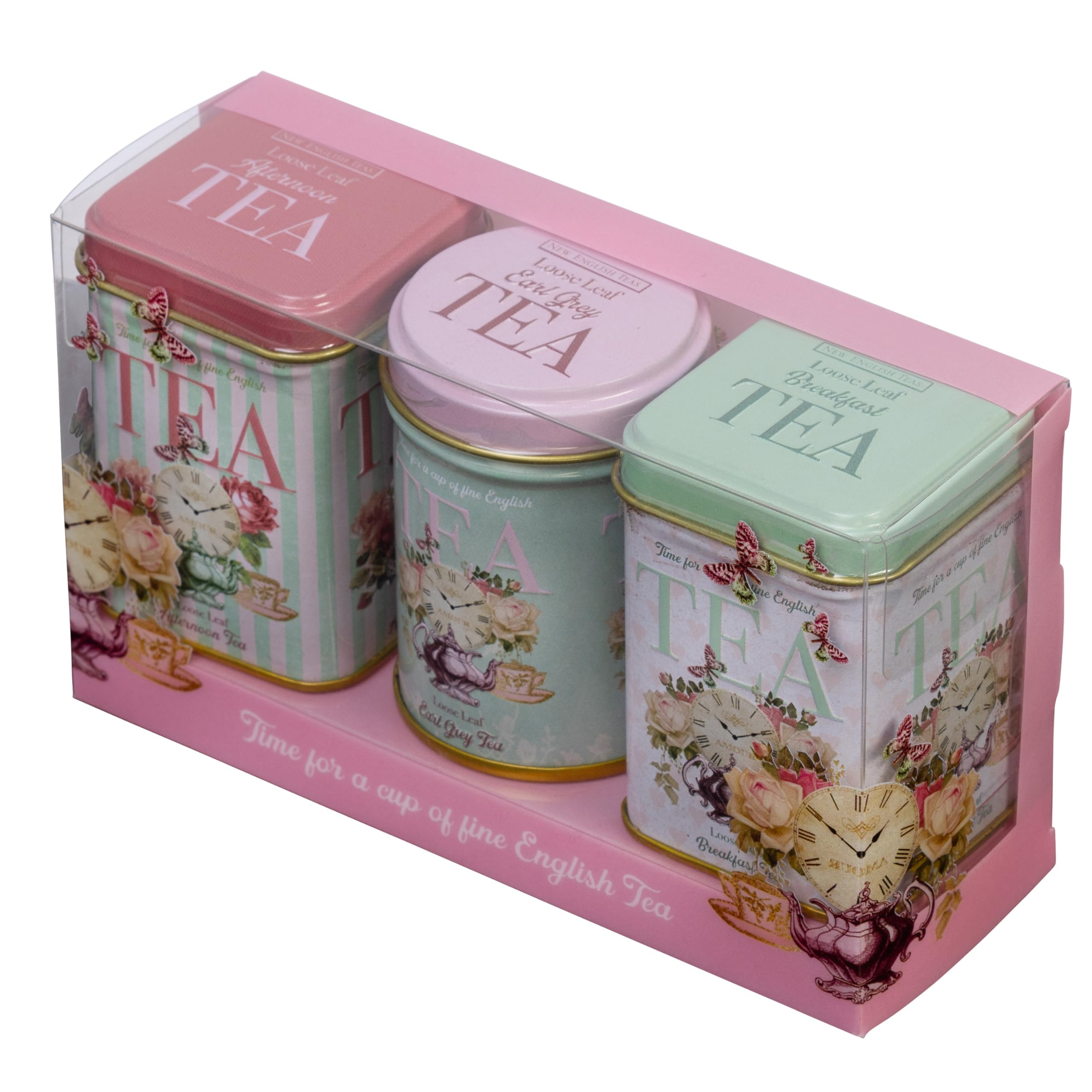 New English Teas Retro Time for Tea Vintage Tin with 70g Loose Tea