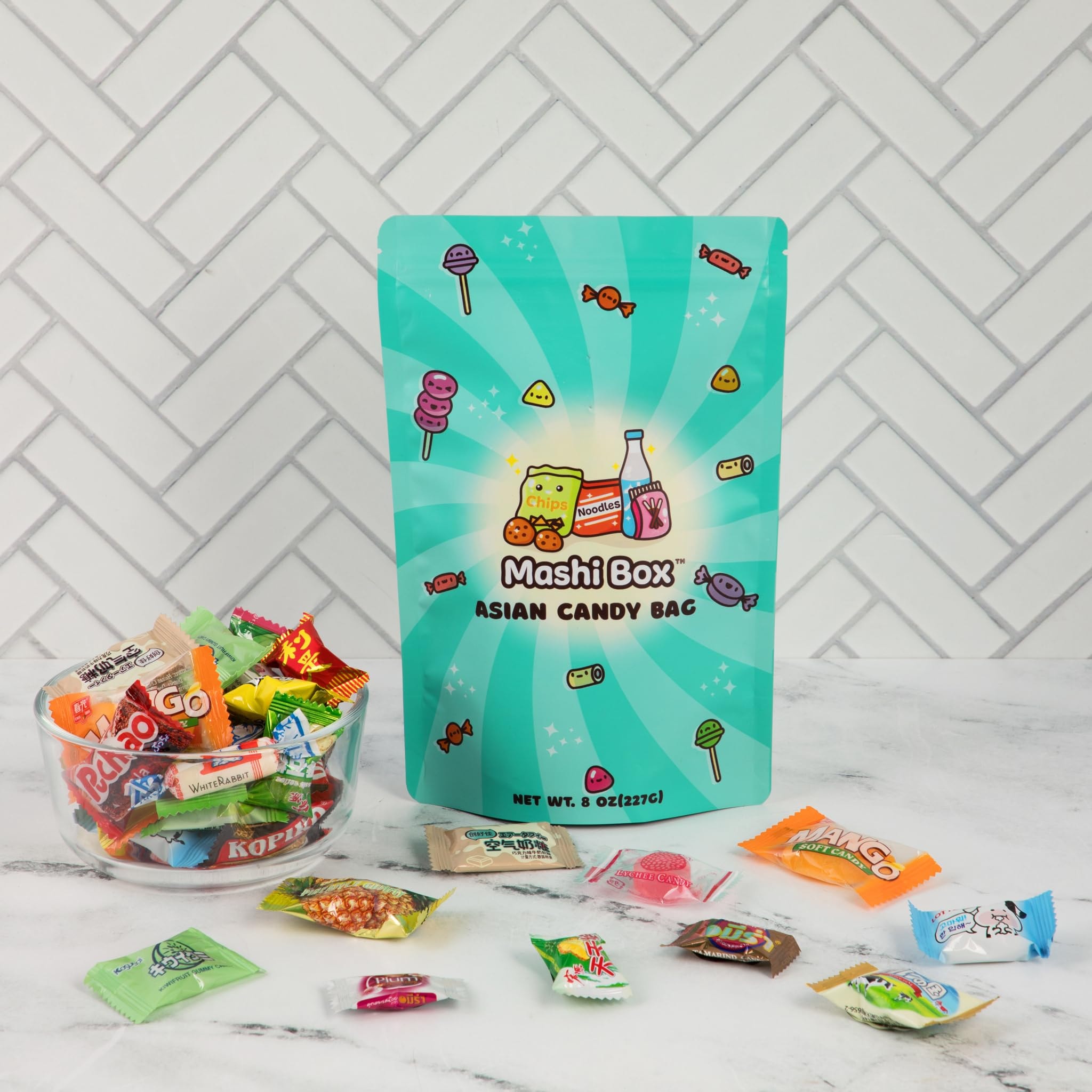 Mashi Box Asian Candy Mystery Variety Pack | 40 PCS | Mix of Japanese/Chinese/Vietnamese/Korean/Indonesia/Thai Candy and more! - Image 3