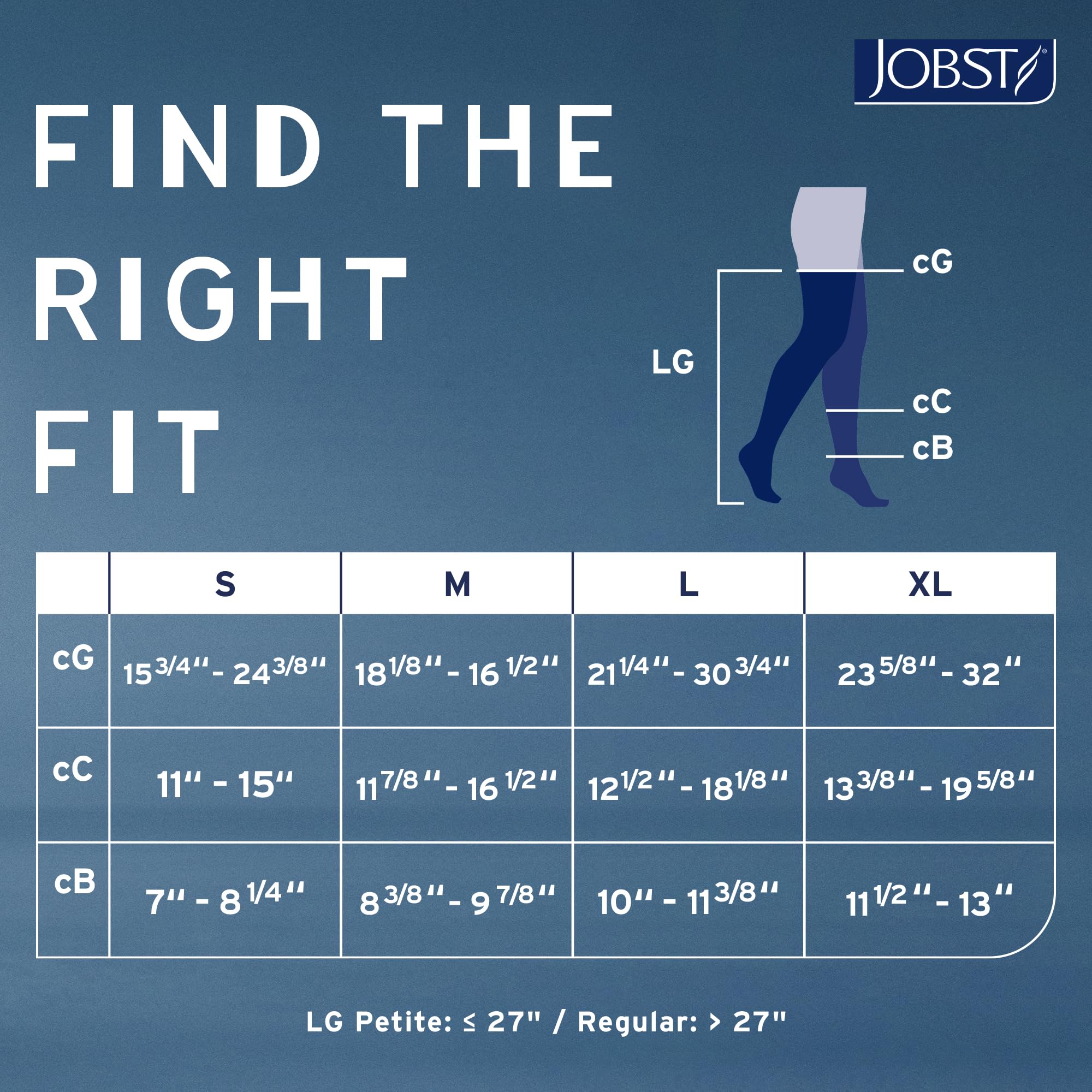 JOBST Relief Thigh High Graduated Compression Stockings 20-30mmHg - Comfortable Unisex Design with Silicone Dot Band - Open Toe: Large
