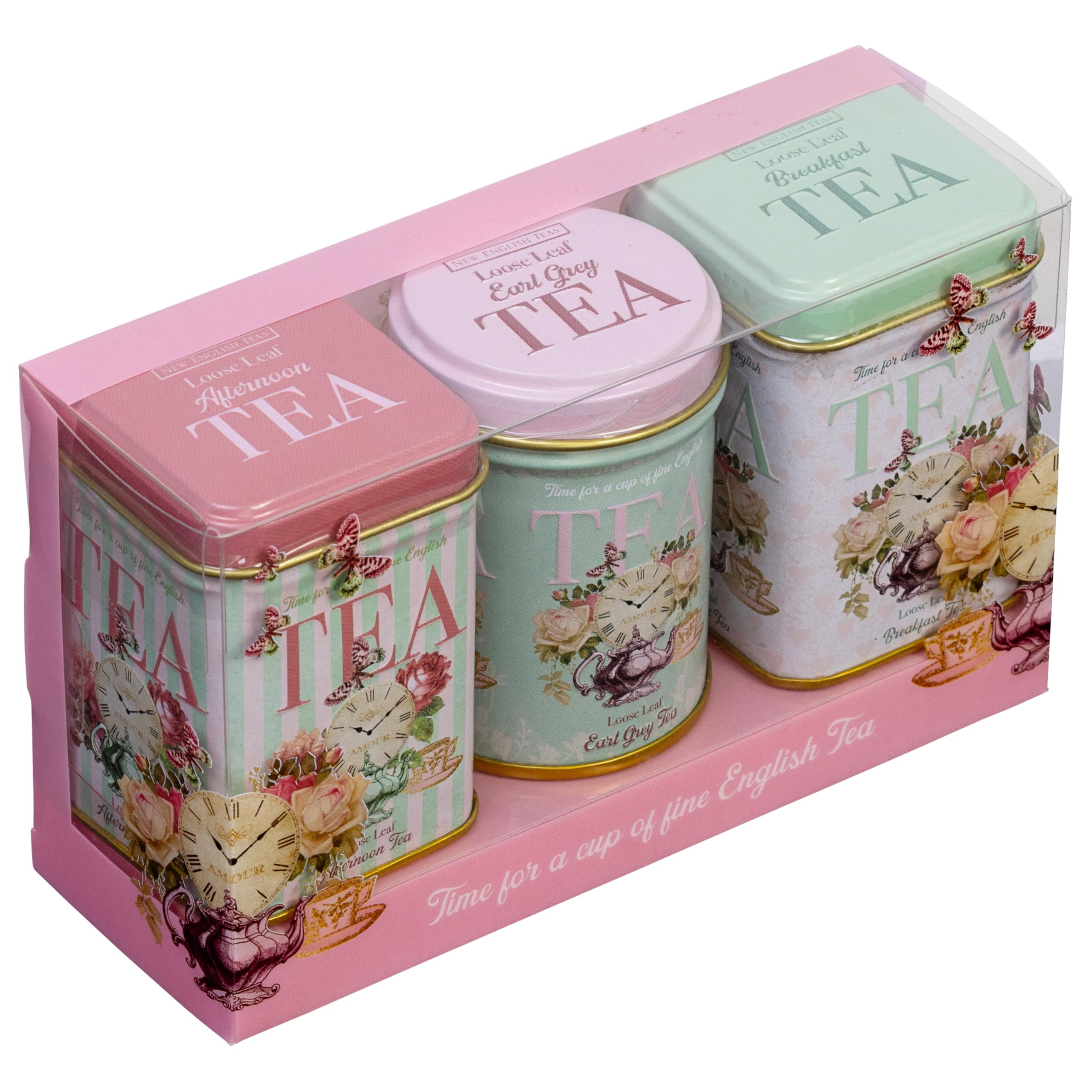 New English Teas Retro Time for Tea Vintage Tin with 70g Loose Tea