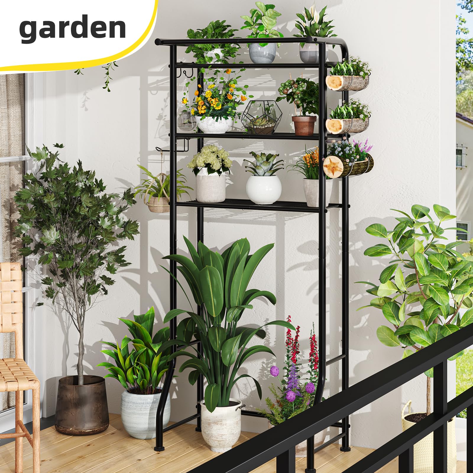 Simple Trending 3 Tier Over The Toilet Rack, Shelf Bathroom, Bathroom Stand Organizer Space Saver,: Black