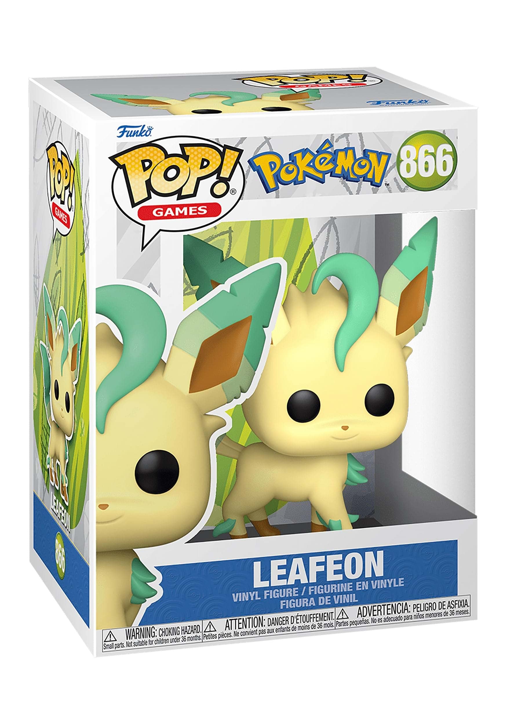Funko Pop Games: Pokemon - Leafeon - Collectable Vinyl Figure - Gift Idea - Official Merchandise - Toys for Kids & Adults - Video Games Fans - Model Figure for Collectors and Display