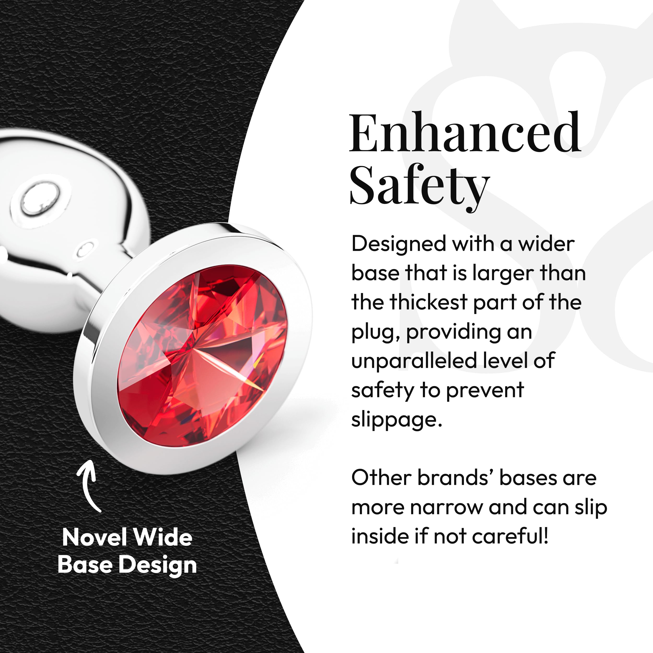 Session Jewel Butt Plug Beginner 4 Piece Set - Extra Small, Small, Medium, Large - Wide Base Prevents Slippage - Metal Anal Sex Adult Toy for Men & Women - Heart Shaped Charm (Silver & Red): Silver &amp; Red Circle Shaped Charm