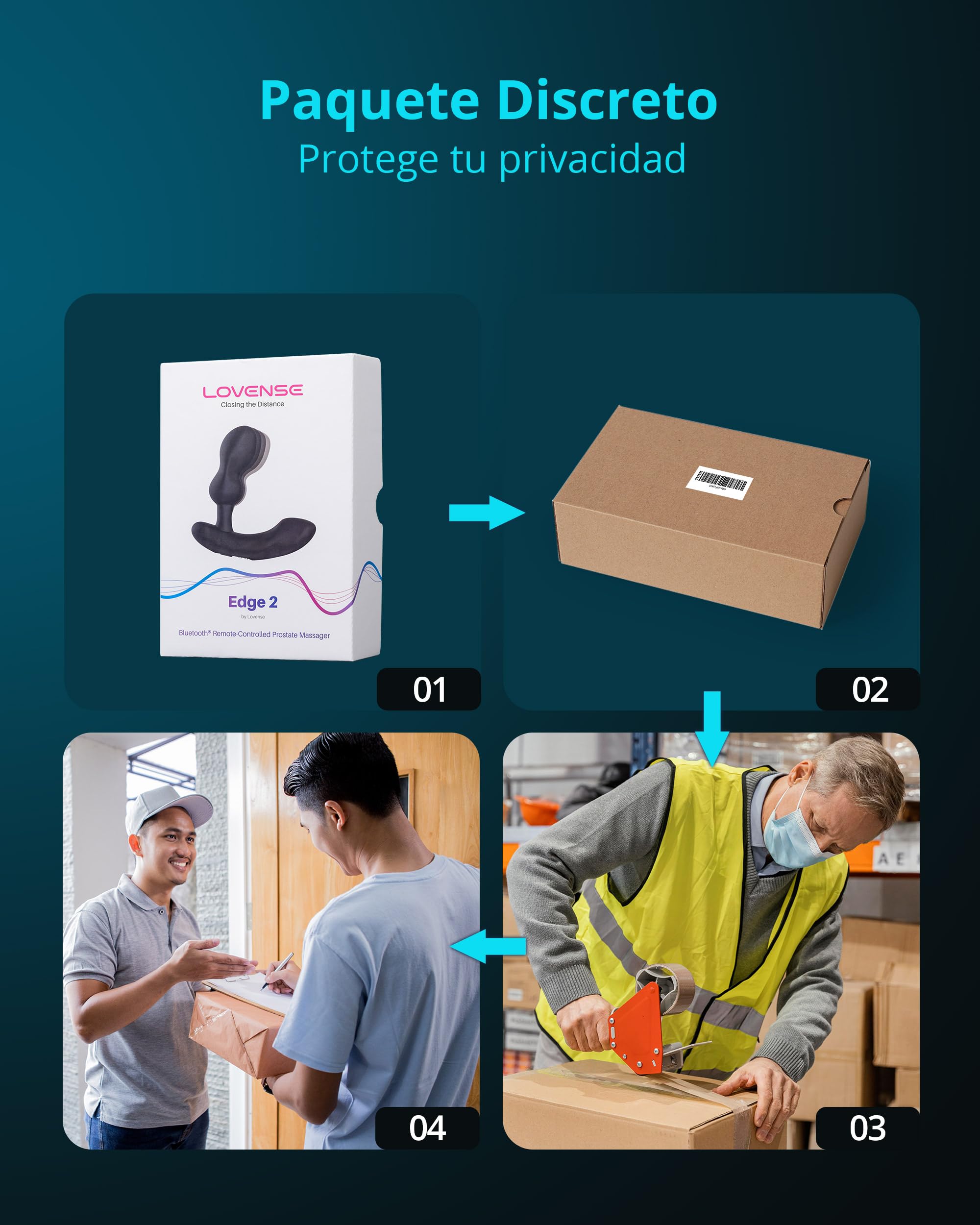 LOVENSE Edge 2 Prostate Massager Adjustable Vibrating Butt Plug, APP Remote Control Male Vibrator Anal Dildo Adult Sex Toys & Games for Beginner Advanced Player, Powerful Vibration, Waterproof