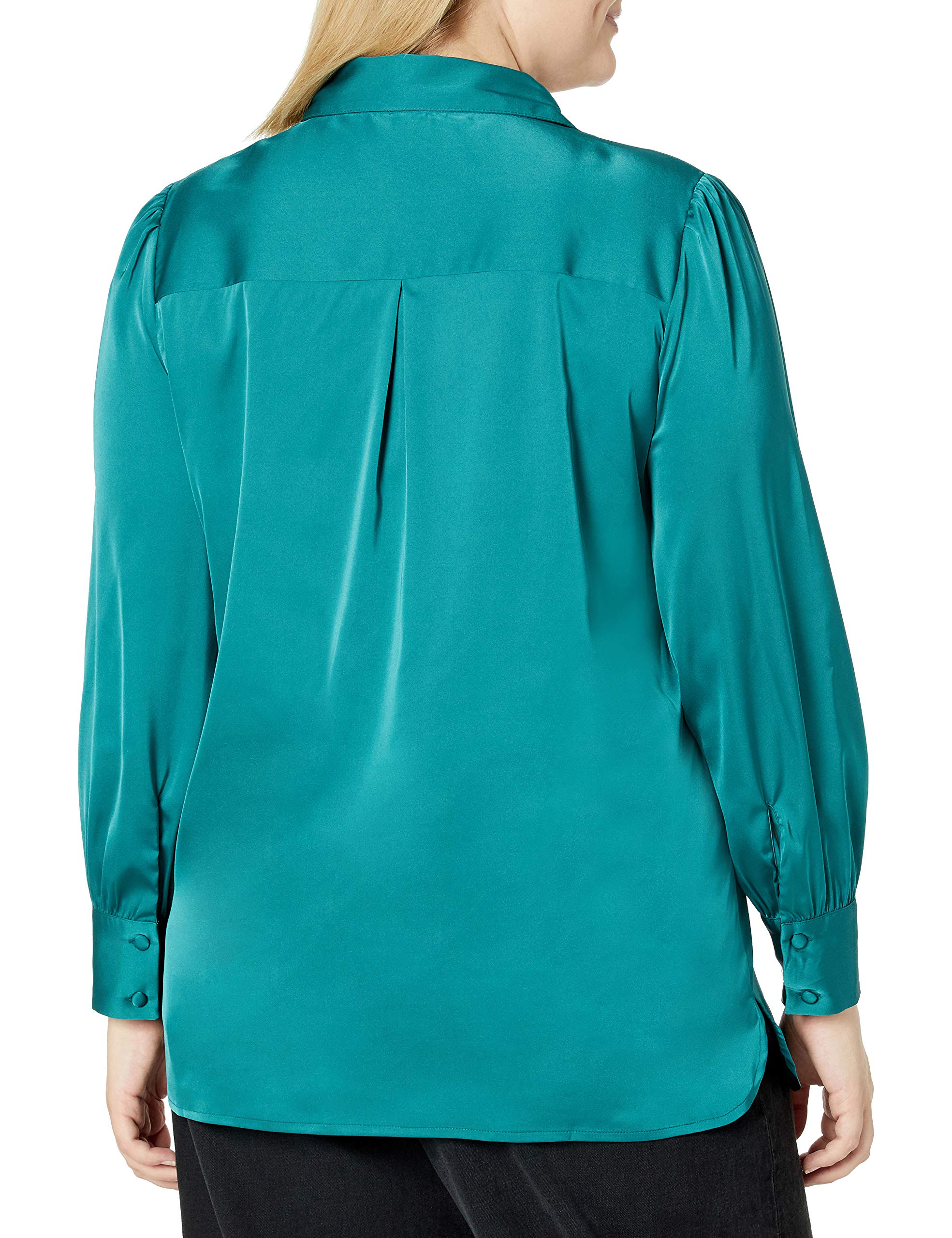The Drop Women's @Lucyswhims Long-Sleeve Button-Down Stretch Satin Shirt thumbnail 6