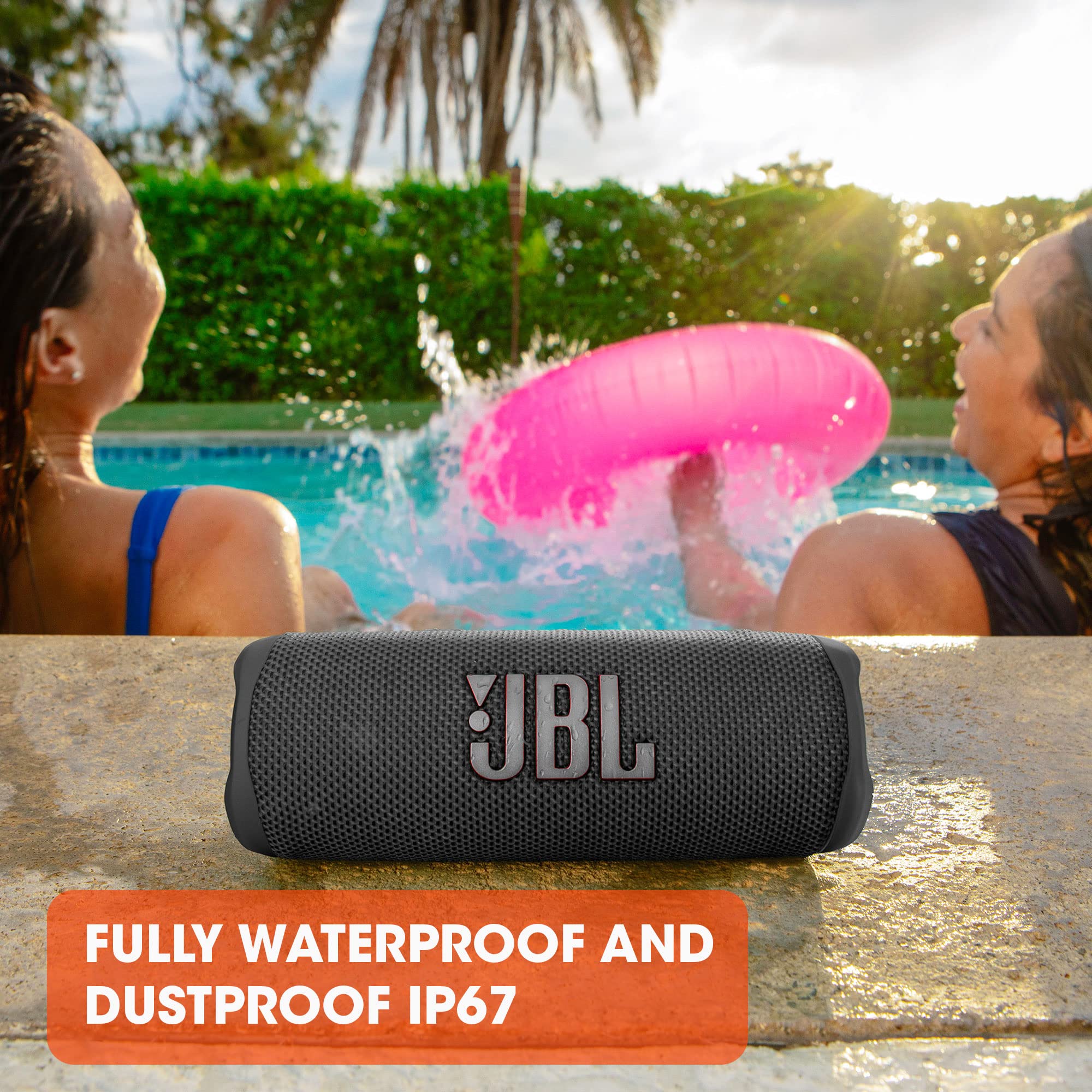 JBL Flip 6 - Portable Bluetooth Speaker, powerful sound and deep bass, IPX7 waterproof, 12 hours of playtime, JBL PartyBoost for multiple speaker pairing for home, outdoor and travel (Teal): Green Flip 6