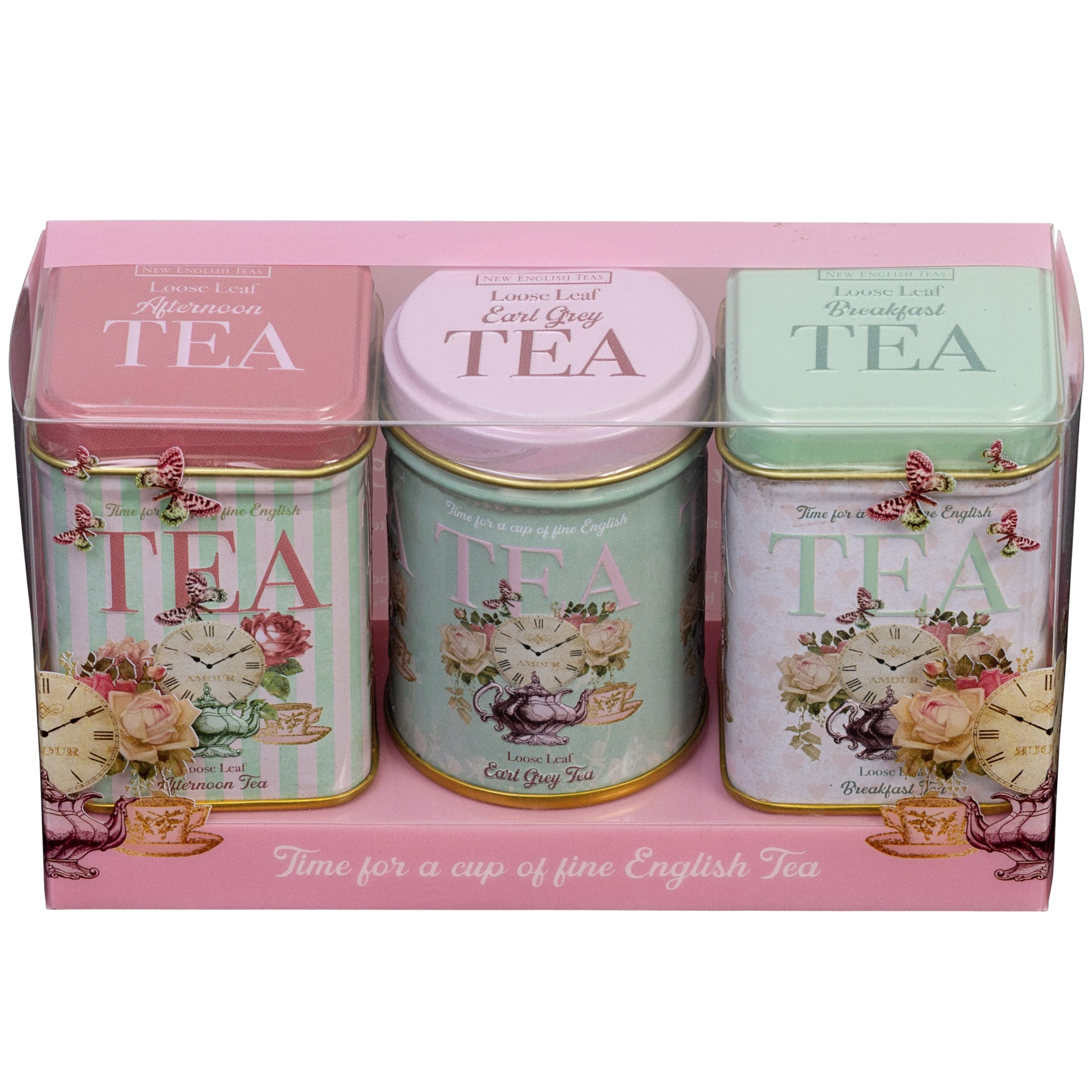 New English Teas Retro Time for Tea Vintage Tin with 70g Loose Tea