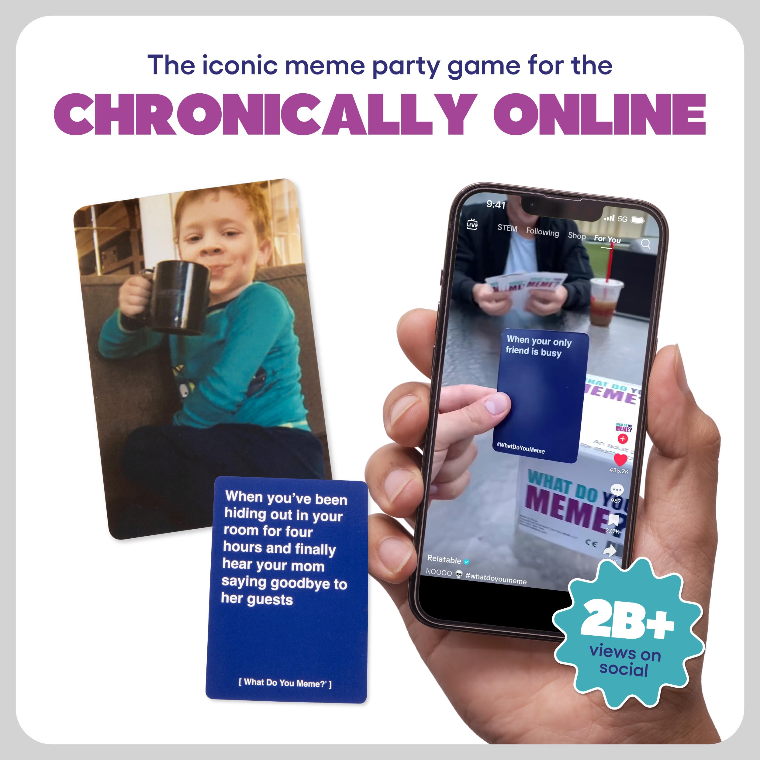 What Do You Meme? Core Game (New Edition) Now Including GIF's by Relatable, The Essential Adult Party Game For Meme Lovers, Awesome Father's Day Gift Idea, Great for Adult Games for Game Night: Core Game (New)