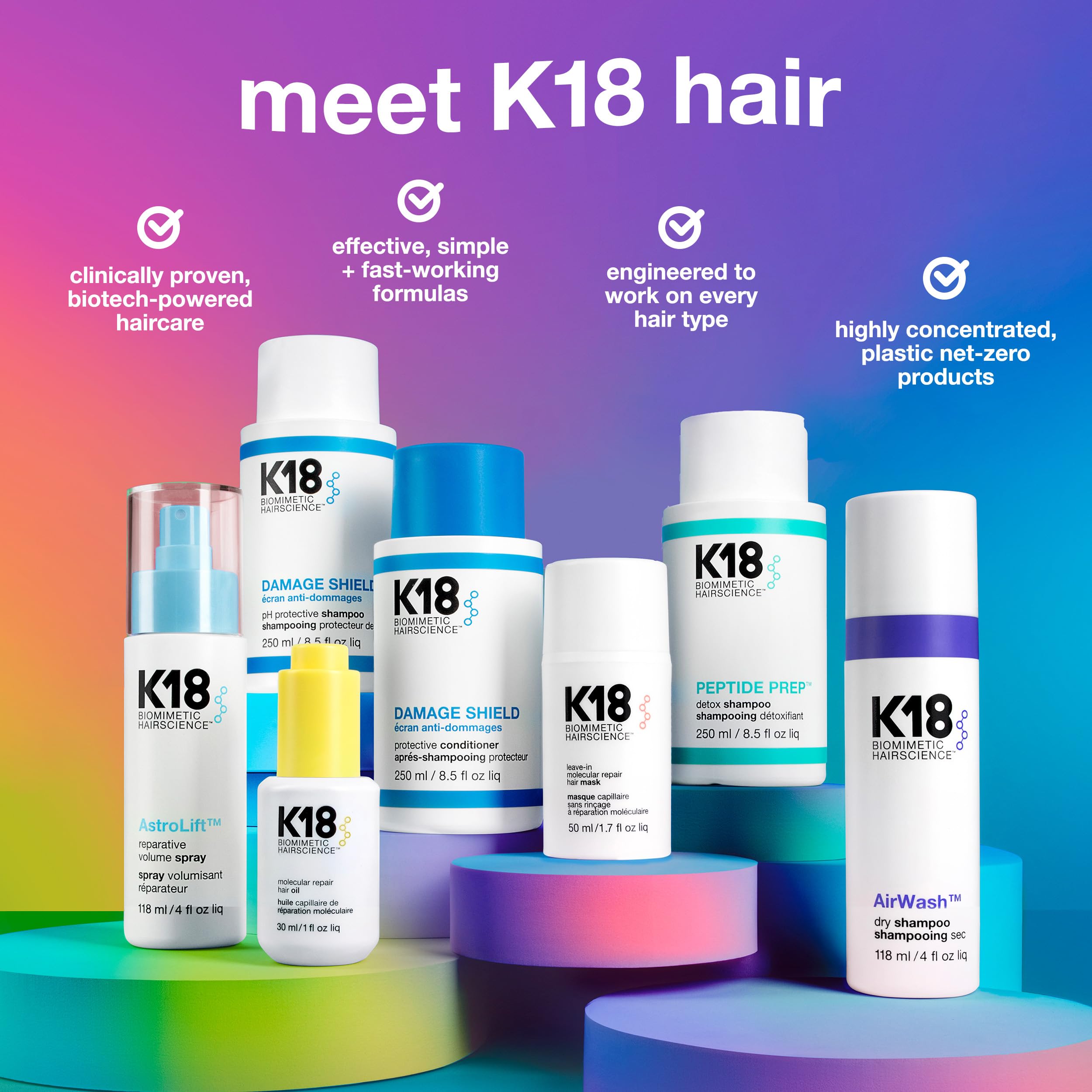 K18 Damage Shield Protective Conditioner, Protects Hair from Daily Damage, Improves Strength & Shine, 8.5 Fl Oz: K18 Damage Shield Protective Conditioner, Protects Hair from Daily Damage, Improves Strength & Shine, 8.5 Fl Oz