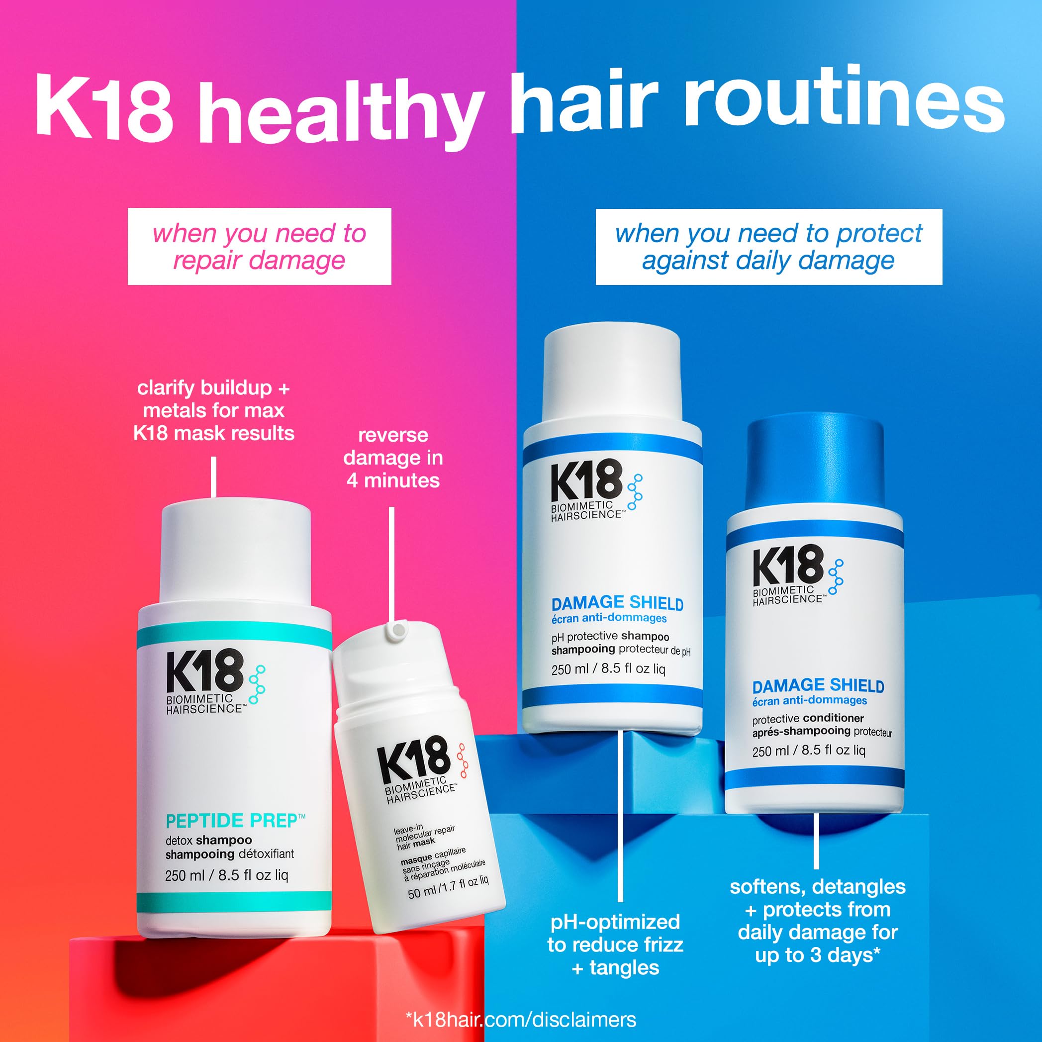 K18 Damage Shield Protective Conditioner, Protects Hair from Daily Damage, Improves Strength & Shine, 8.5 Fl Oz: K18 Damage Shield Protective Conditioner, Protects Hair from Daily Damage, Improves Strength & Shine, 8.5 Fl Oz