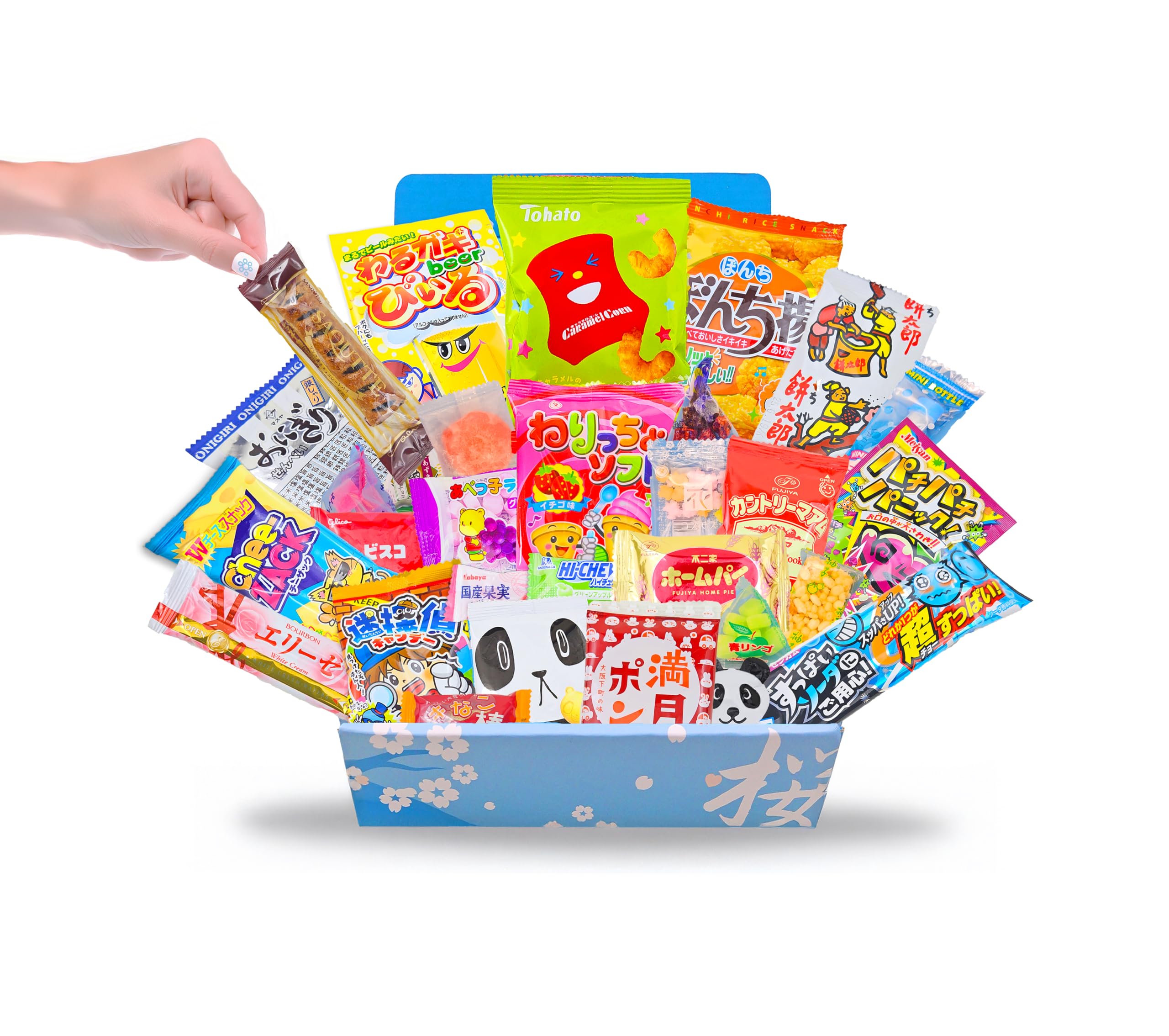 Japanese Snacks & Candy Dagashi with English Pamphlet 30 Pieces Custom Gift Set ()