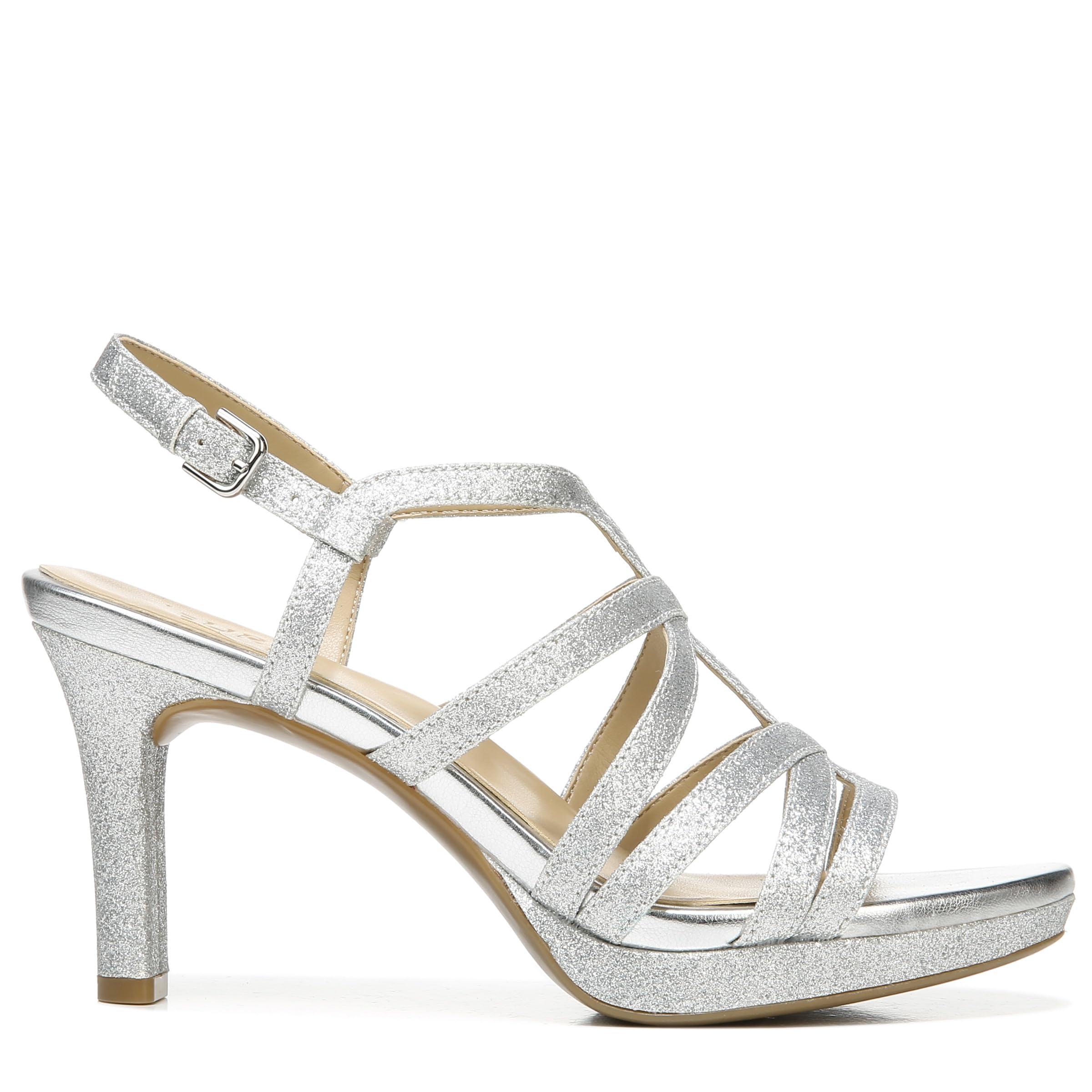 Naturalizer Women's, Baylor Dress Sandal: 11 Silver Glitter